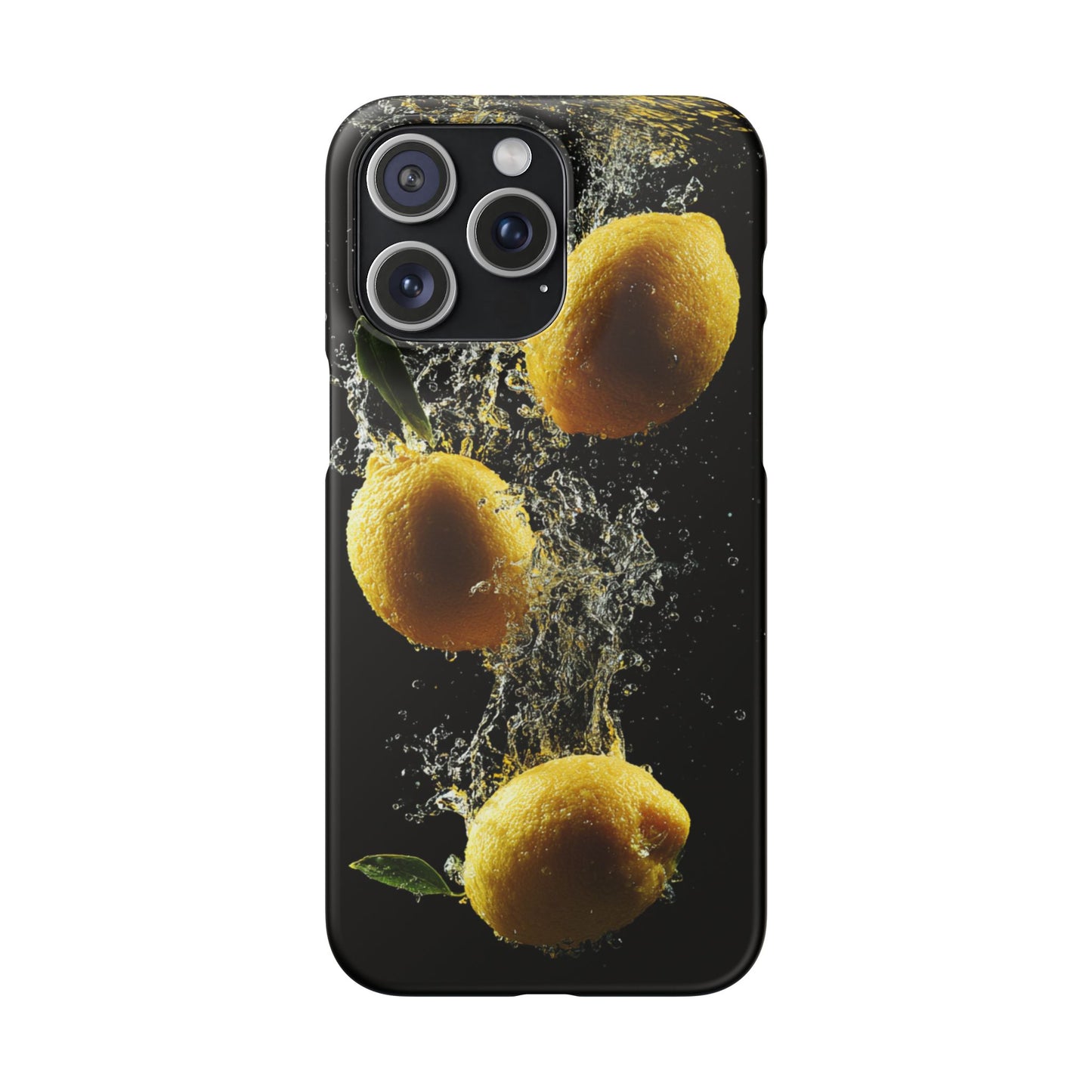 Lemon Splash Phone Case - Vibrant Snap Case, Fruit Lover Gift, Summer Vibes, Kitchen Decor, Unique Phone Accessories
