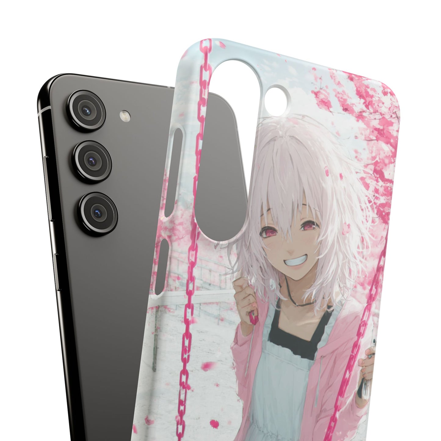 Anime Character Snap Cases for Phone, Cute Aesthetic Phone Cover, Gifts for Otaku, Floral Design, Unique Phone Cases