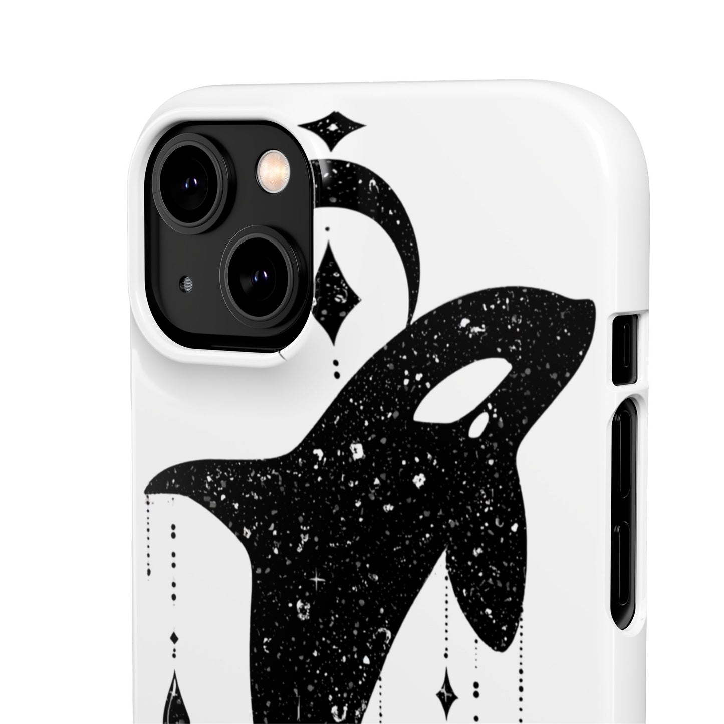 Celestial Orca Snap Case | Phone Cover, Whale Lover Gift, Cosmic Decor, Unique Art, Ocean Vibe