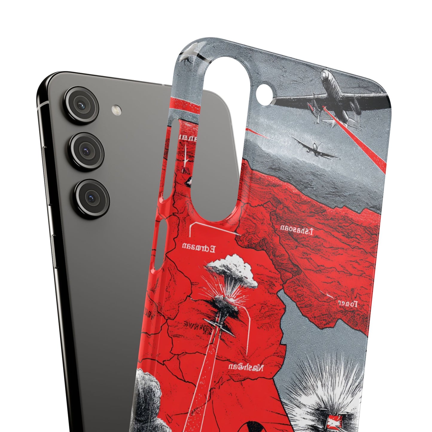 Bold Graphic Snap Case with Dramatic Design, Unique Phone Cover, Artistic Protection for iPhone, Trendy Gadget Gift, Edgy Tech Accessory