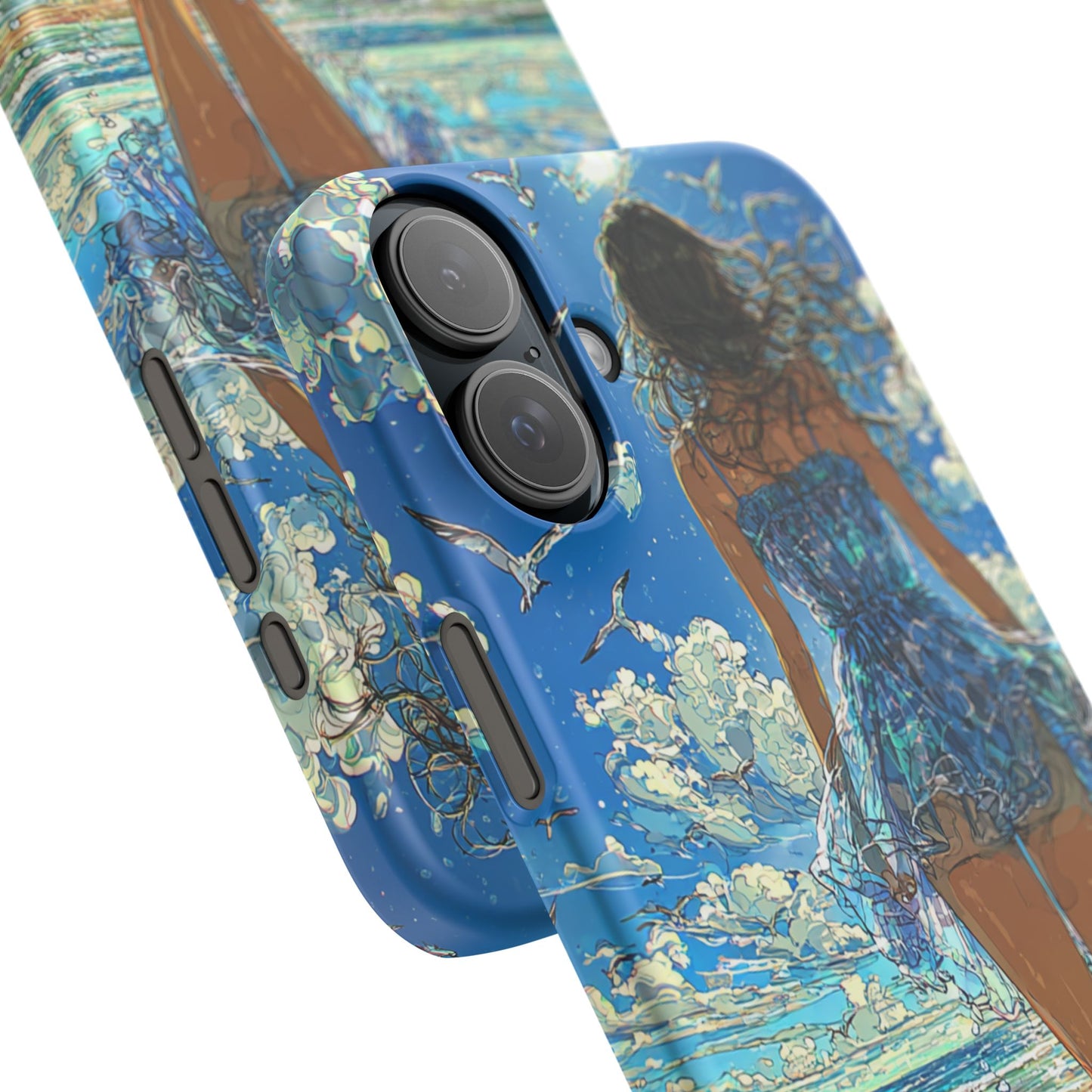 Summer Breeze Snap Case, Ocean Art Phone Cover, Beach Vibes Cell Case, Gift for Her, Custom Phone Accessory