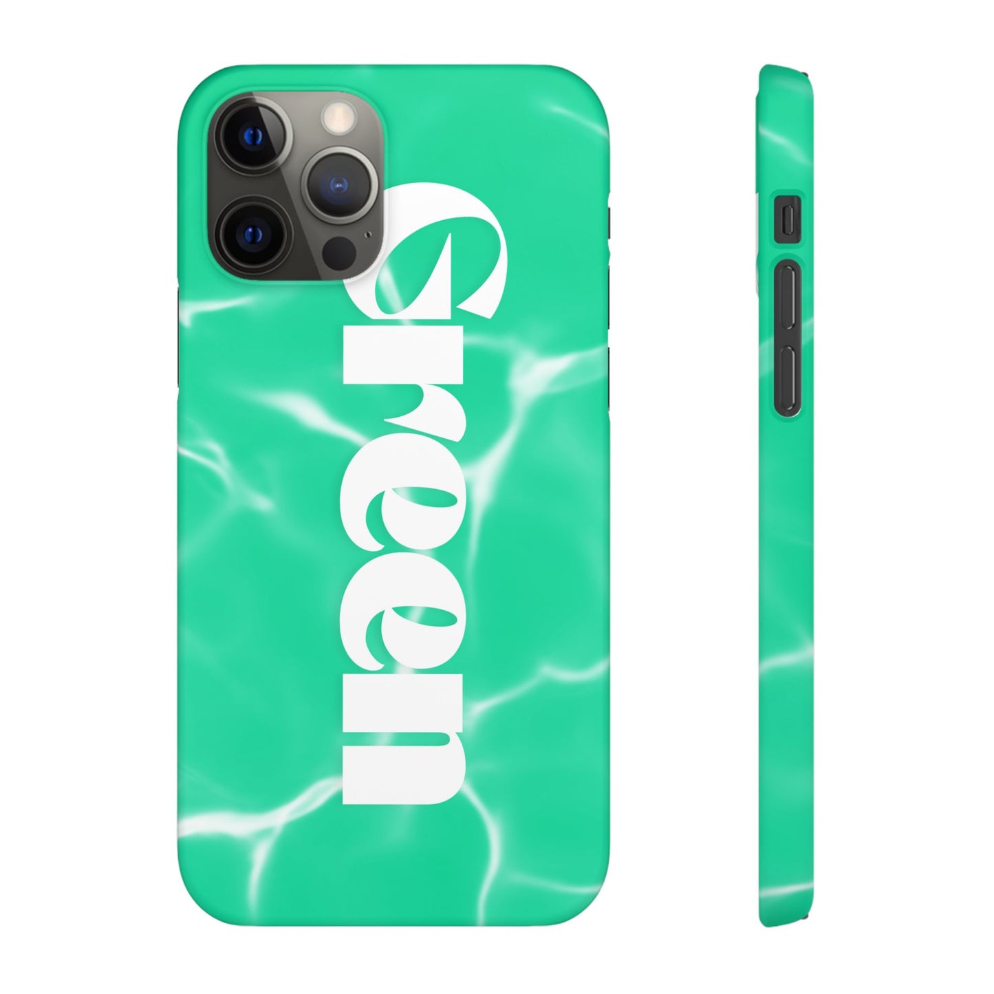 Aqua Pool Vibe Snap Case, Tropical Phone Cover, Summer Accessory, Trendy Gift for Friends, Beach Lover's Essential