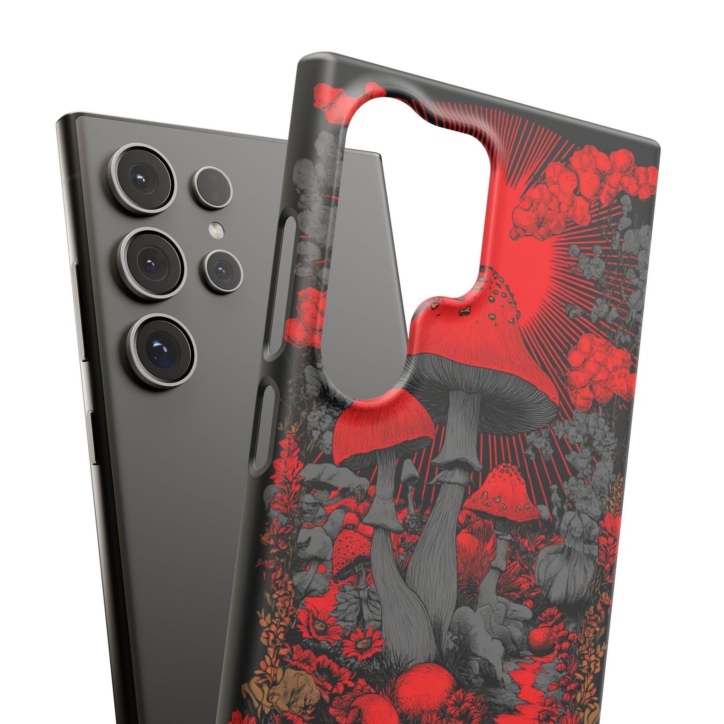 Fantasy Mushroom Snap Case Custom Phone Cover for iPhone and Samsung Mate and Glossy Avvialable