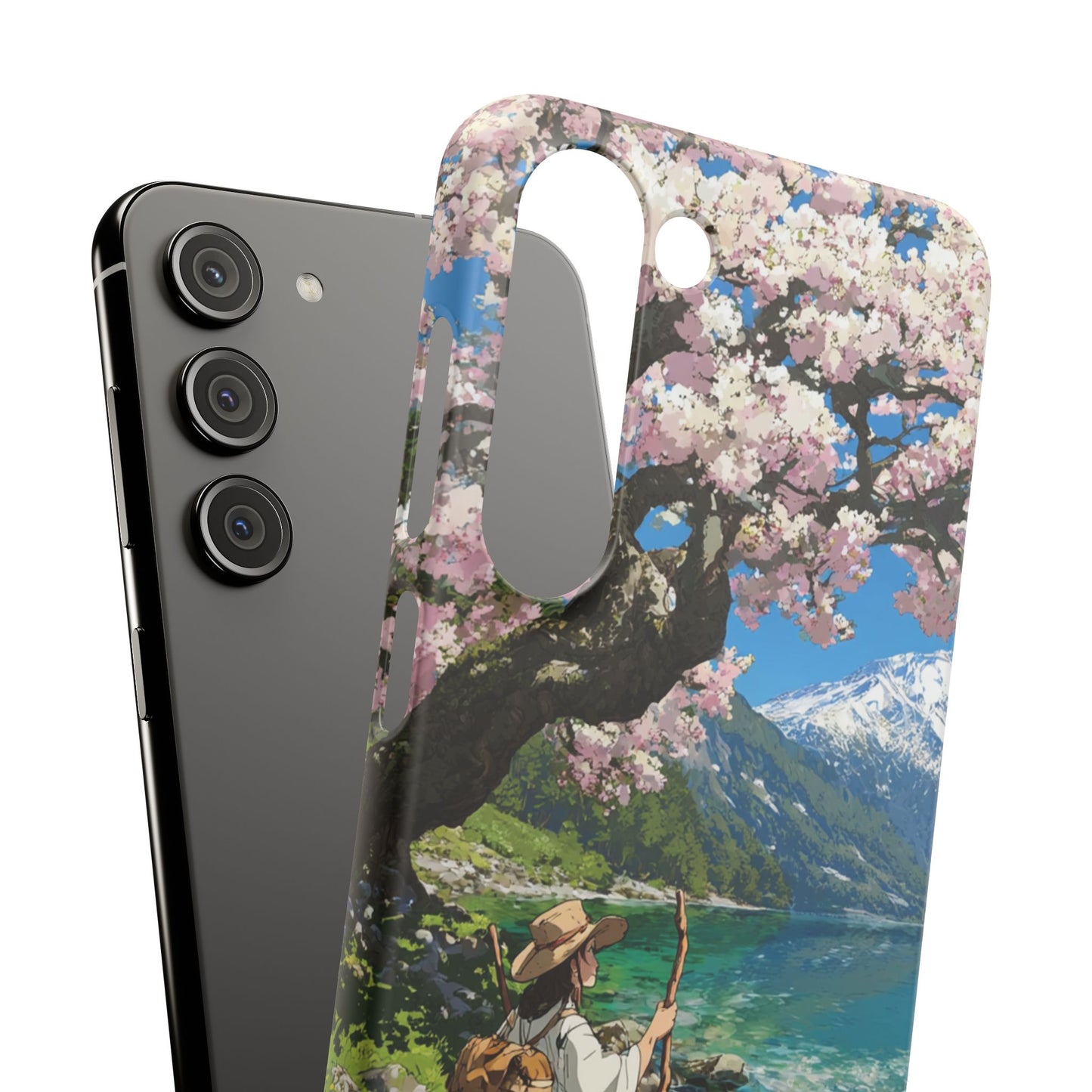Nature-Inspired Snap Cases for Phone Protection, Floral Phone Covers, Cherry Blossom Aesthetic, Gifts for Nature Lovers, Spring Accessories