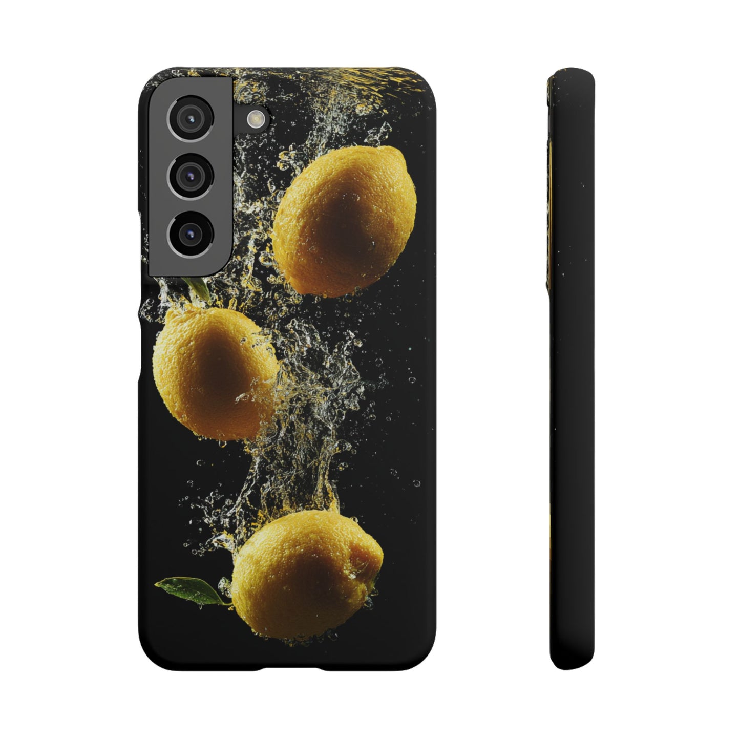Lemon Splash Phone Case - Vibrant Snap Case, Fruit Lover Gift, Summer Vibes, Kitchen Decor, Unique Phone Accessories