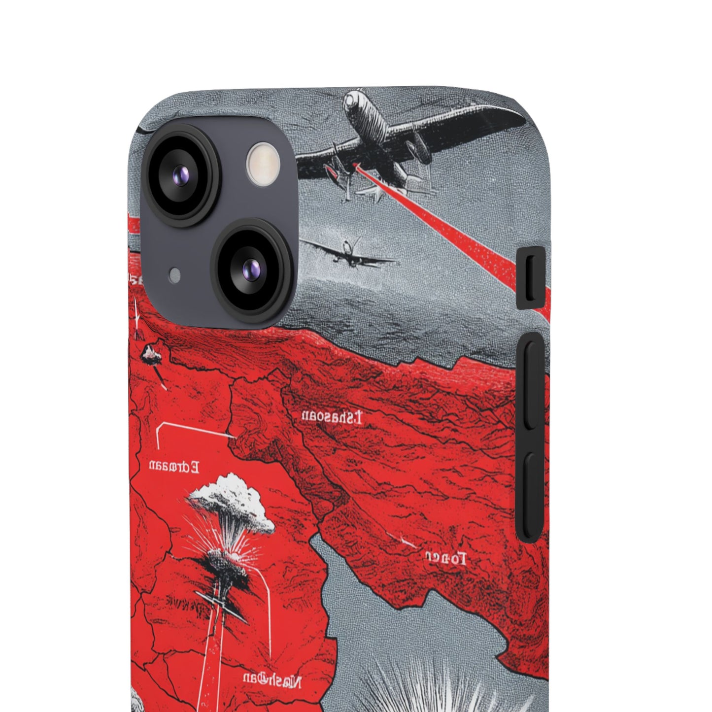 Bold Graphic Snap Case with Dramatic Design, Unique Phone Cover, Artistic Protection for iPhone, Trendy Gadget Gift, Edgy Tech Accessory