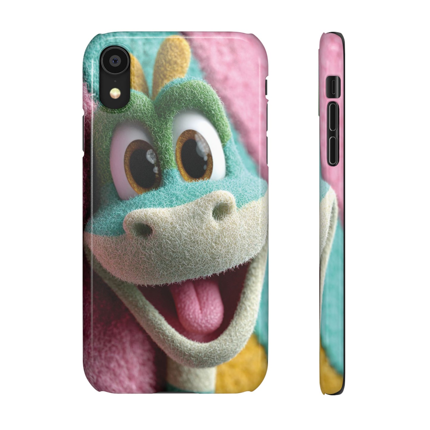 Fun Dino Snap Case for Kids | Cute Phone Cover | Colorful Mobile Accessory | Birthday Gift | Child's Tech Style