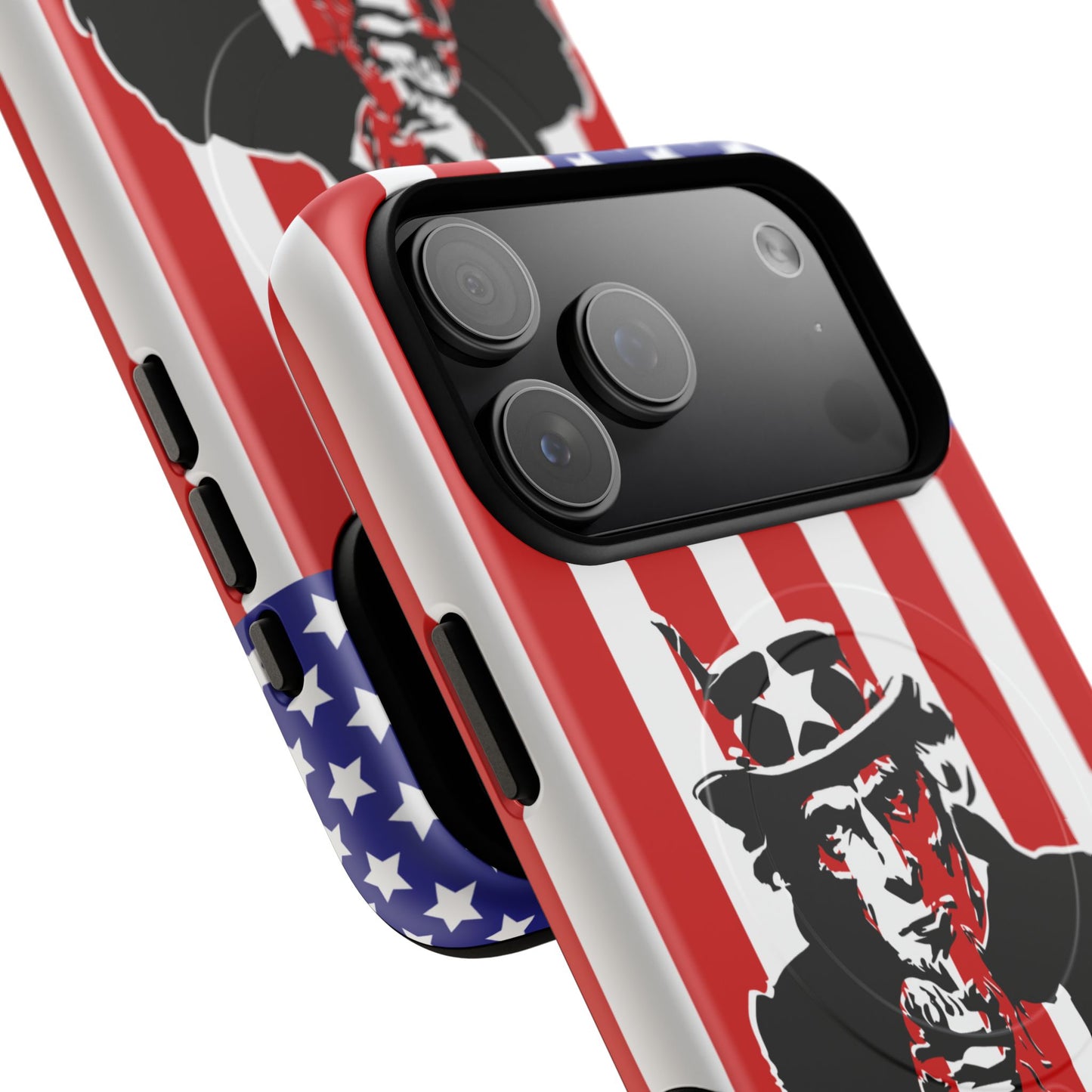 Tough magnetic iPhone case showing TPU liner and glossy polycarbonate outer shell