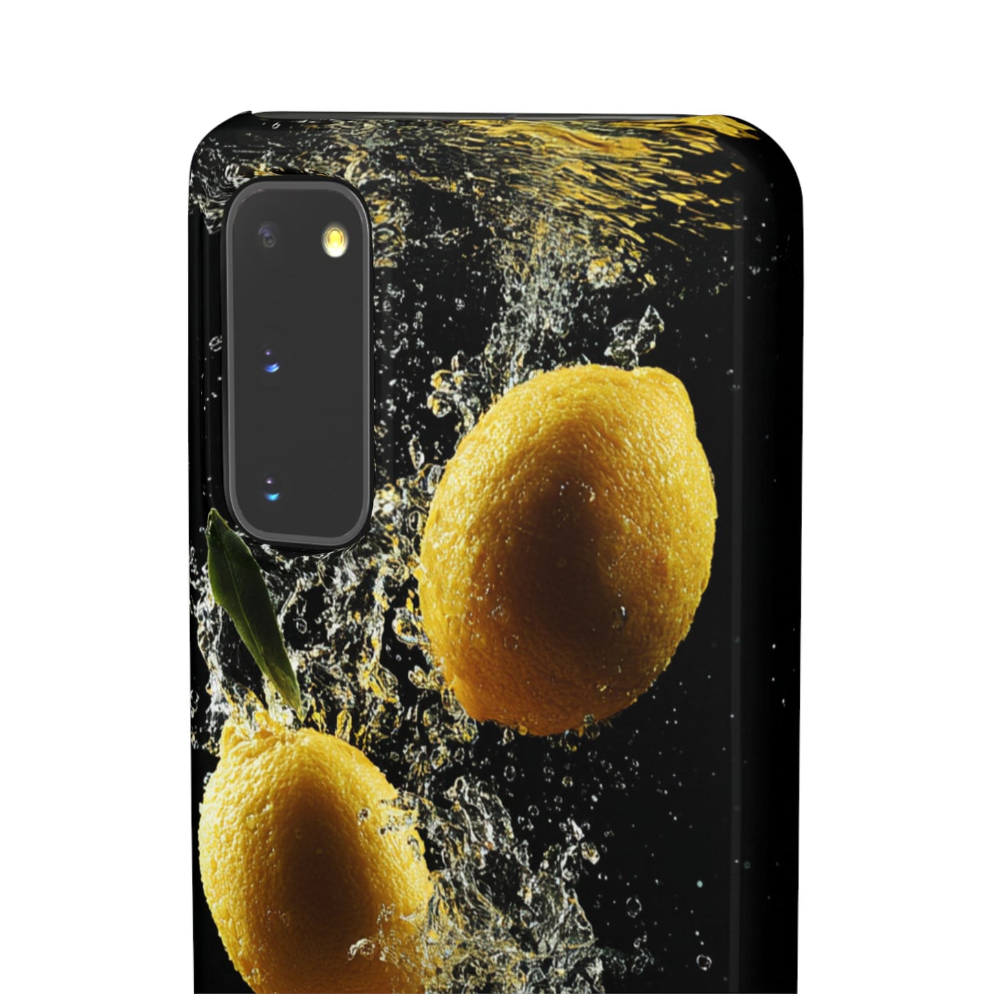 Lemon Splash Phone Case - Vibrant Snap Case, Fruit Lover Gift, Summer Vibes, Kitchen Decor, Unique Phone Accessories
