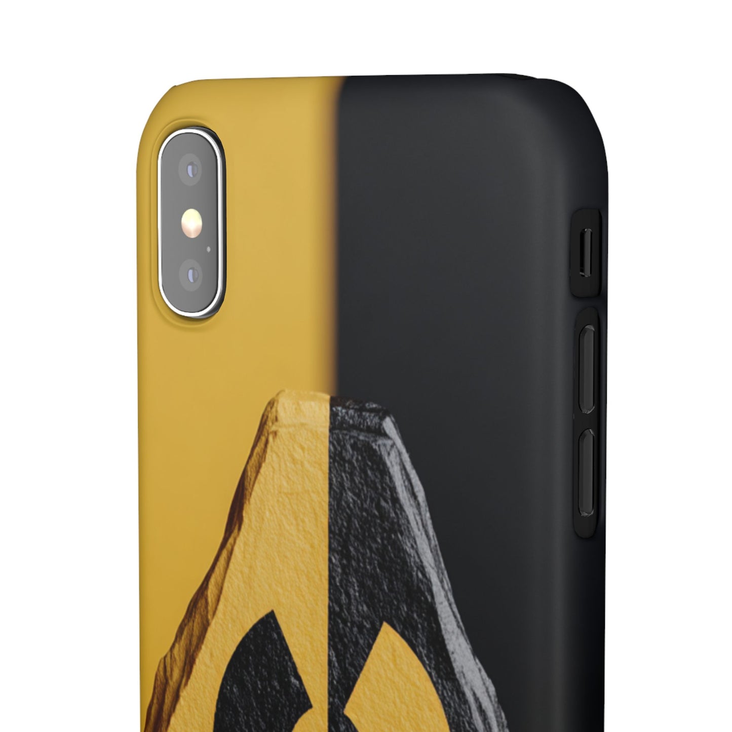 Bold Graphic Snap Case, Radiation Symbol Phone Cover, Trendy Phone Accessory, Unique Gift for Tech Lovers, Stylish Mobile Case