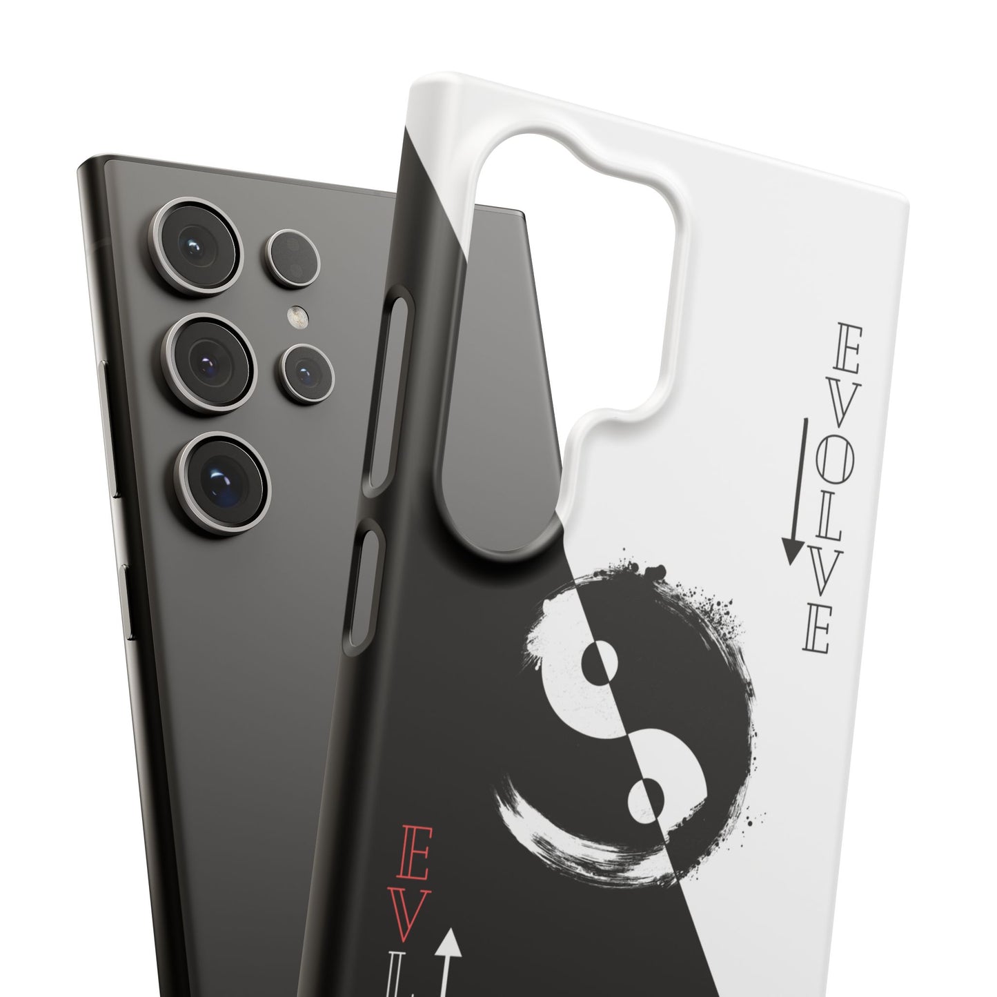 Yin Yang Evolve Black and White Snap Case Cover for iPhone and Samsung