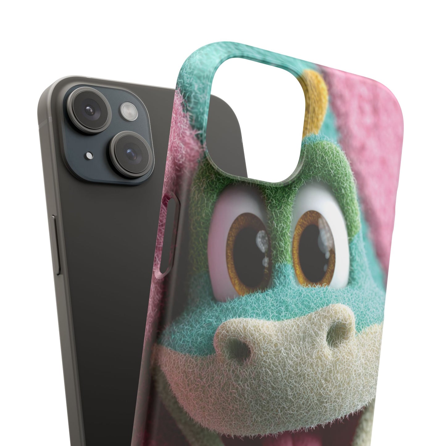 Fun Dino Snap Case for Kids | Cute Phone Cover | Colorful Mobile Accessory | Birthday Gift | Child's Tech Style