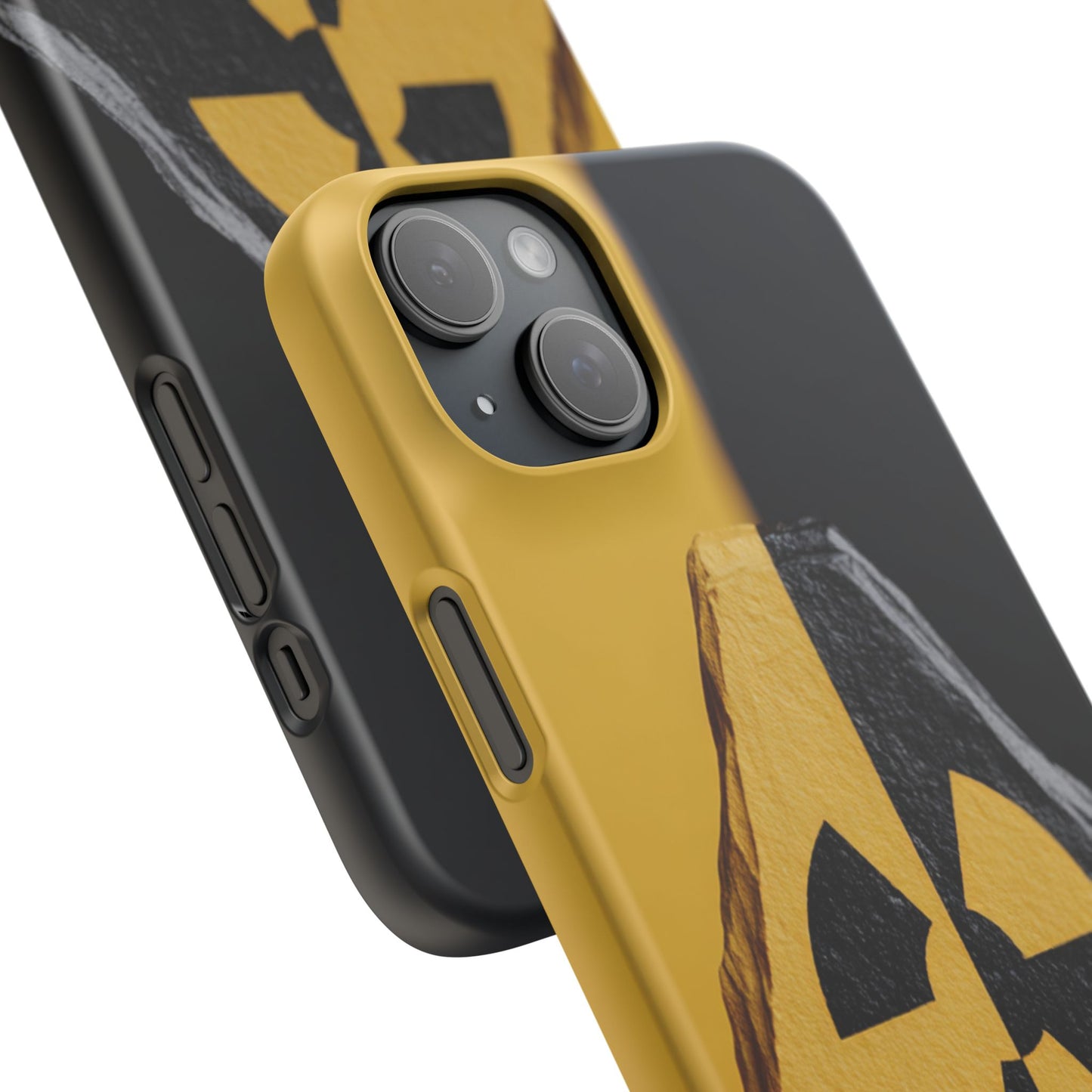 Bold Graphic Snap Case, Radiation Symbol Phone Cover, Trendy Phone Accessory, Unique Gift for Tech Lovers, Stylish Mobile Case