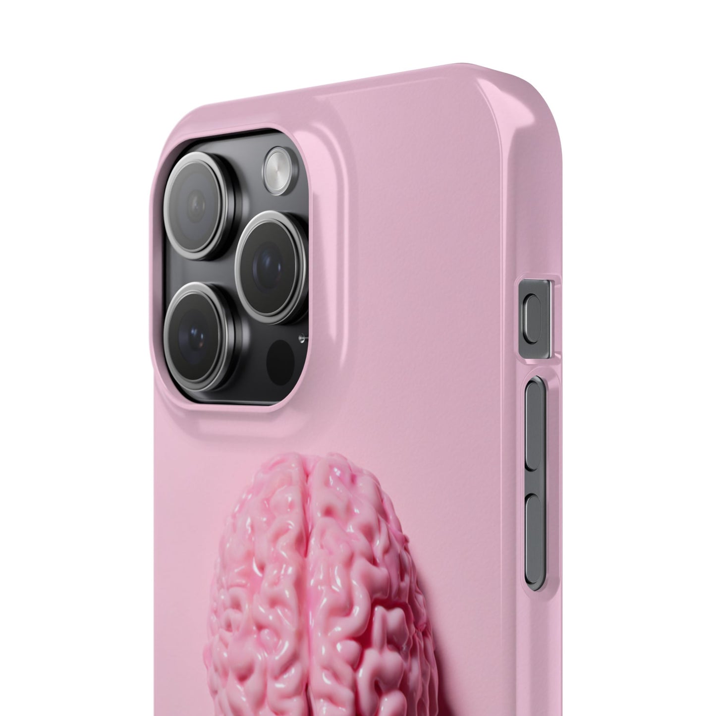Slim Cases, Brain Design Phone Case With Card Holder, Cute Tech Accessory, Unique Gift for Students, Stylish Phone Protection, Valentine's