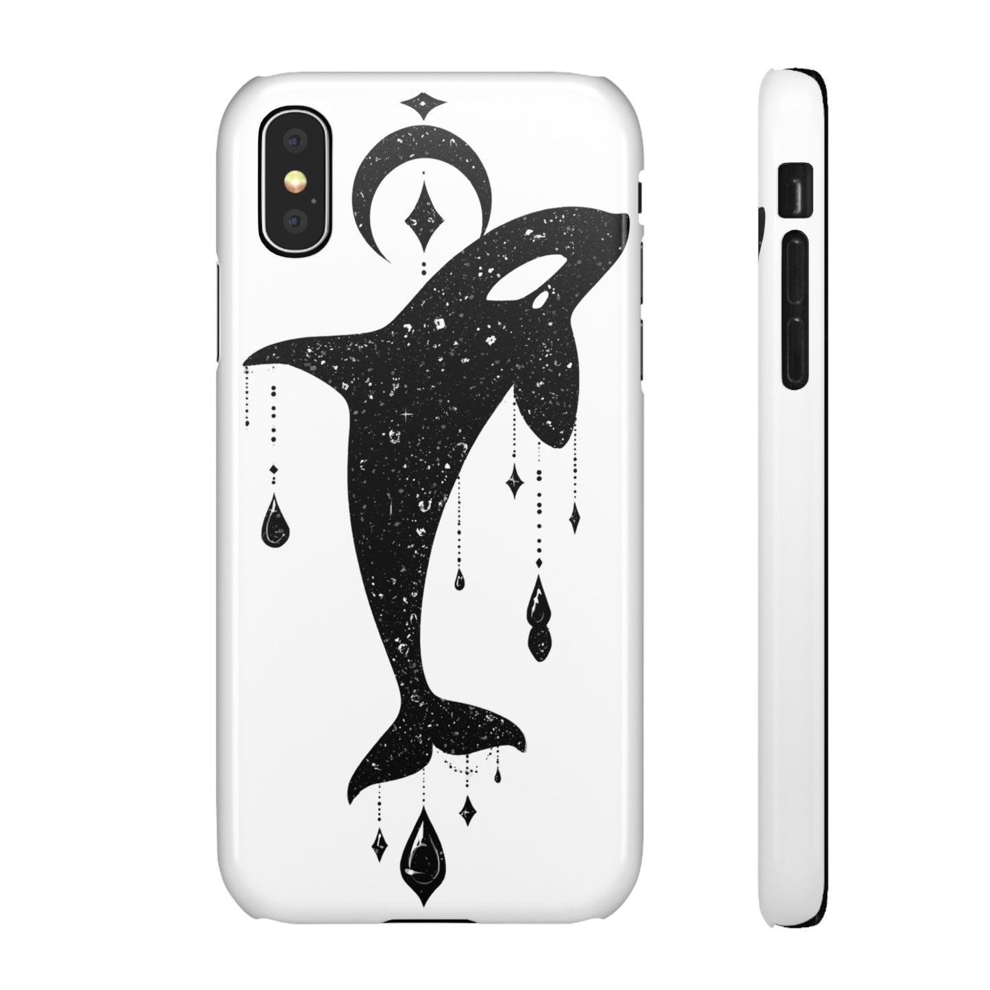 Celestial Orca Snap Case | Phone Cover, Whale Lover Gift, Cosmic Decor, Unique Art, Ocean Vibe