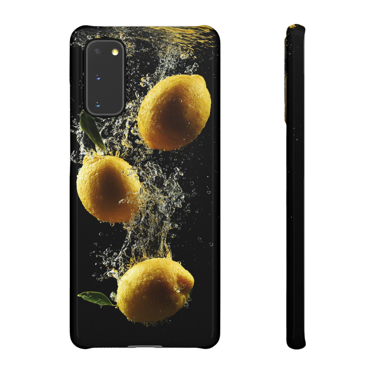 Lemon Splash Phone Case - Vibrant Snap Case, Fruit Lover Gift, Summer Vibes, Kitchen Decor, Unique Phone Accessories