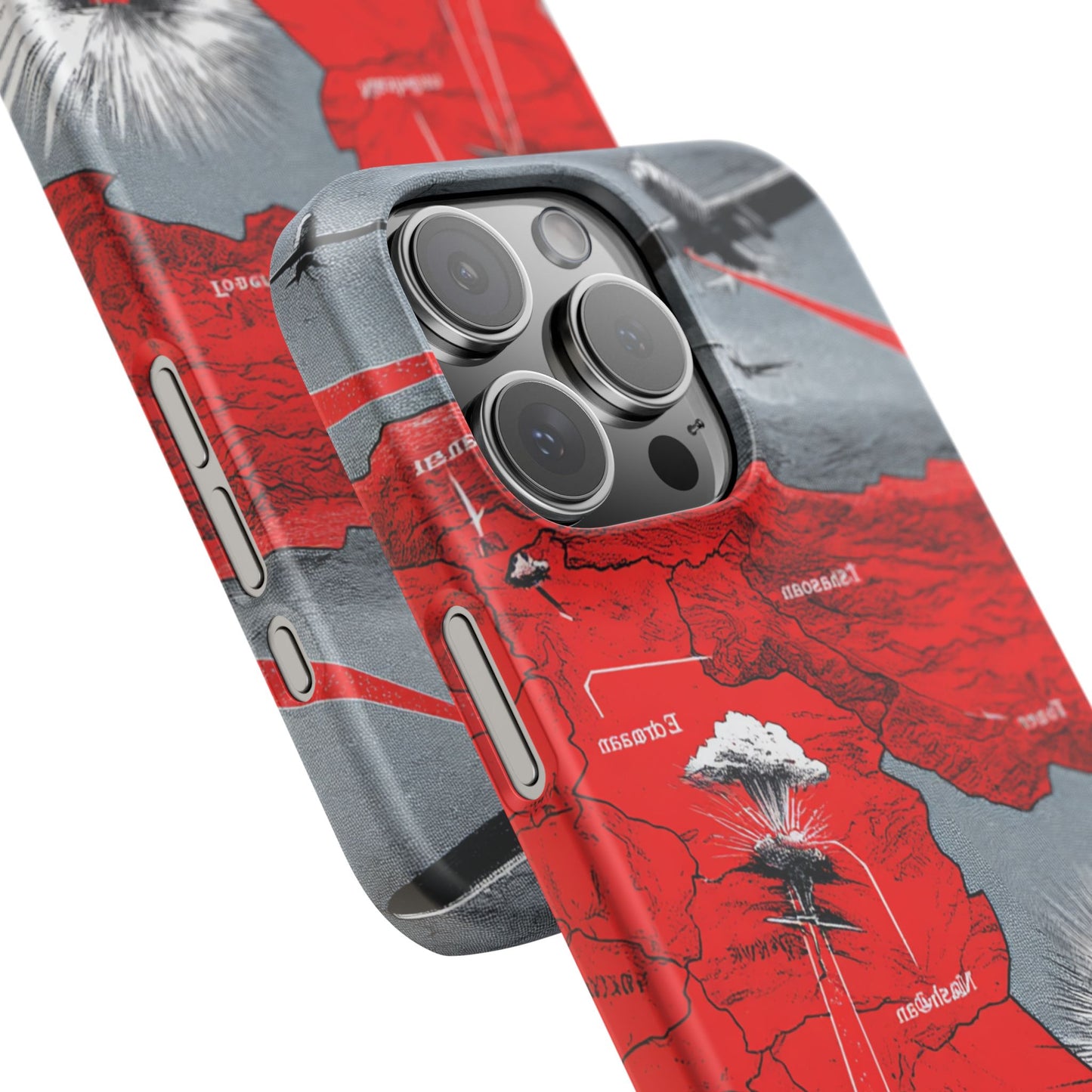 Bold Graphic Snap Case with Dramatic Design, Unique Phone Cover, Artistic Protection for iPhone, Trendy Gadget Gift, Edgy Tech Accessory