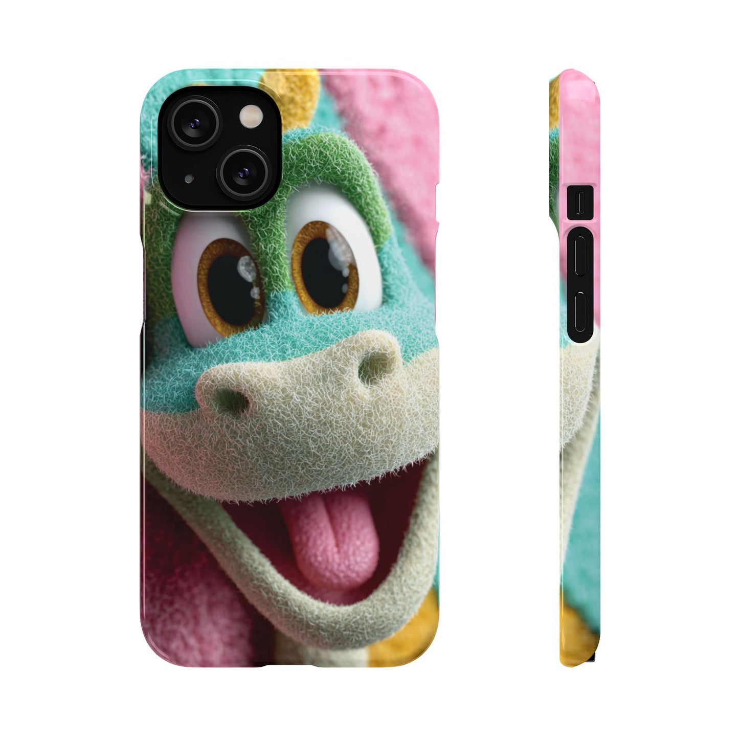 Fun Dino Snap Case for Kids | Cute Phone Cover | Colorful Mobile Accessory | Birthday Gift | Child's Tech Style