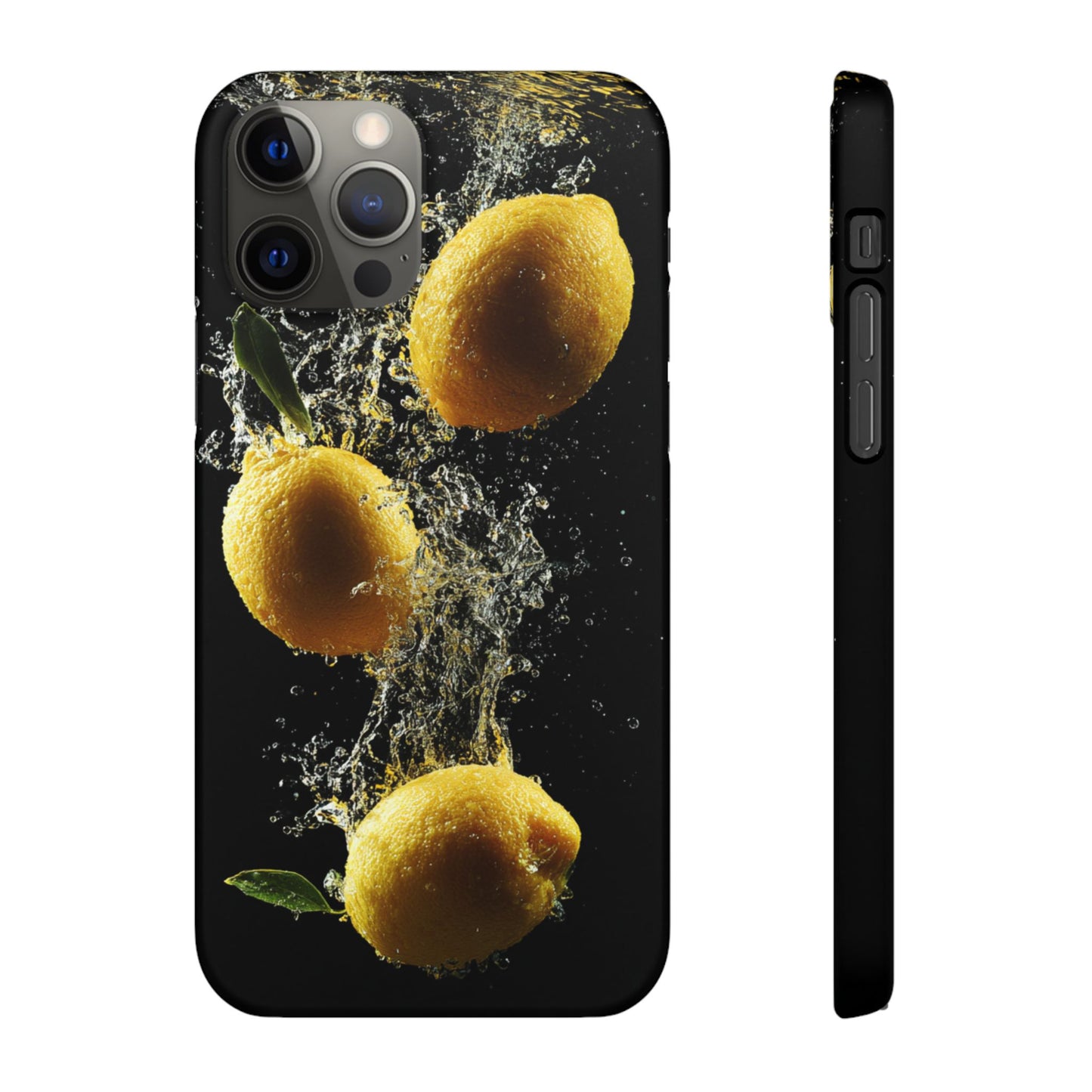 Lemon Splash Phone Case - Vibrant Snap Case, Fruit Lover Gift, Summer Vibes, Kitchen Decor, Unique Phone Accessories