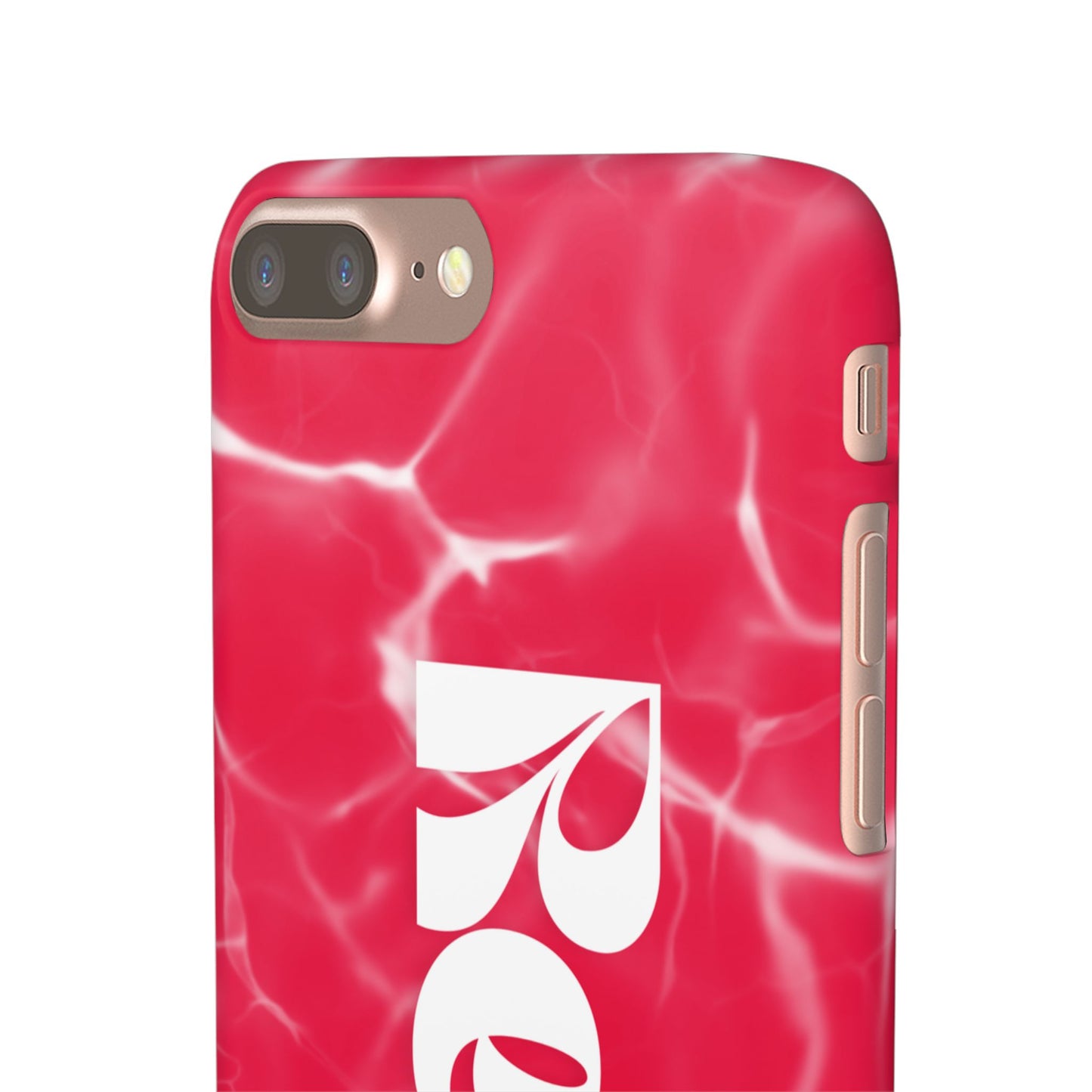 Vibrant Red Snap Case for iPhone, Trendy Phone Cover, Gift for Her, Summer Accessory, Stylish Tech Protection