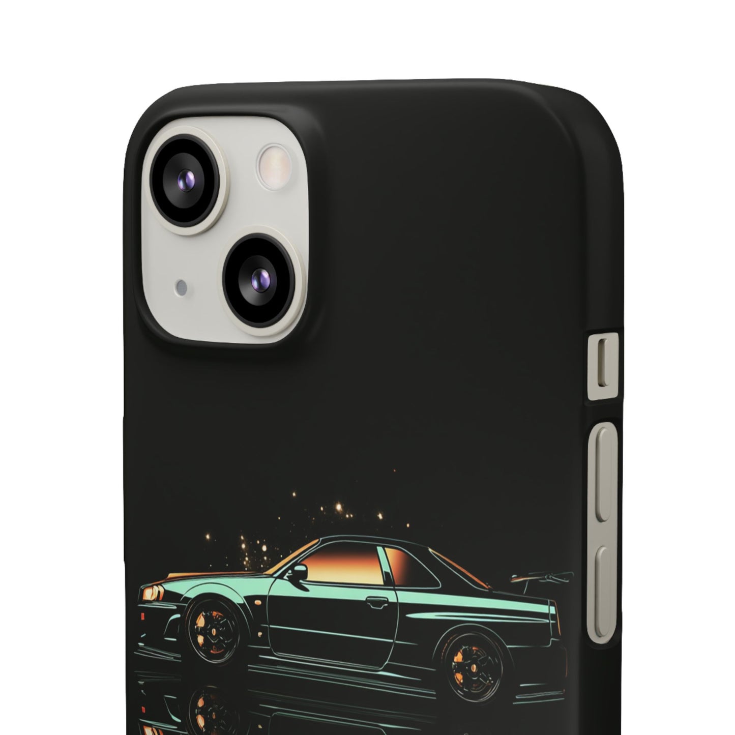 Green Skyleine R34 GTR Art Snap Case and Protective Phone Cover For iPhone and Samsung