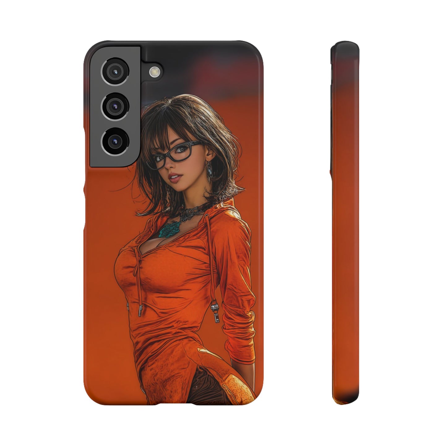 Velma Dinkley Cleveland Browns Fan Snap Cases, Phone Cover, Cartoon Style Art, Custom Case, Protective Shell