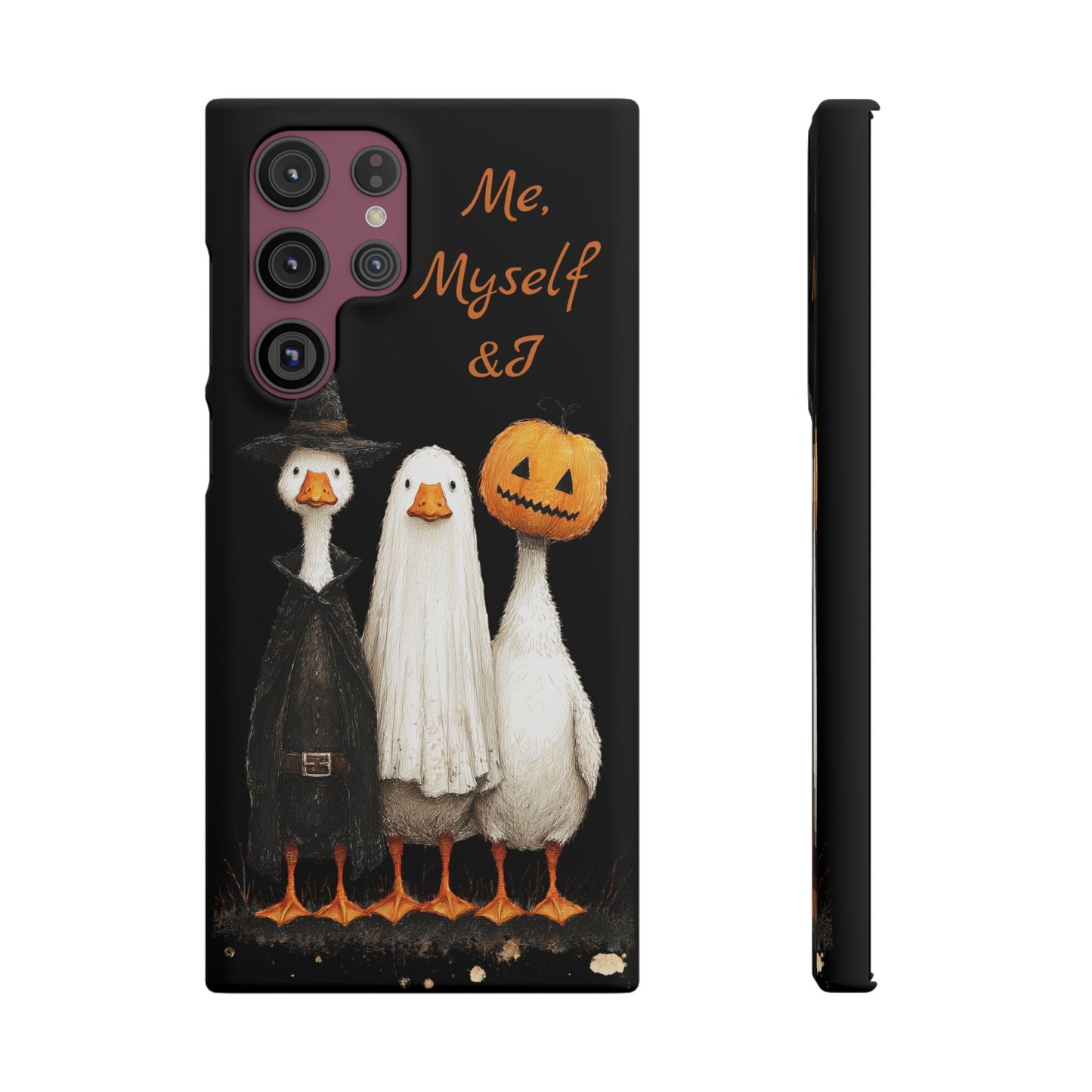 Halloween Goose Snap Case, Funny Goose Phone Case, Fall Accessories, Cute Halloween Gift, Me Myself & I Design