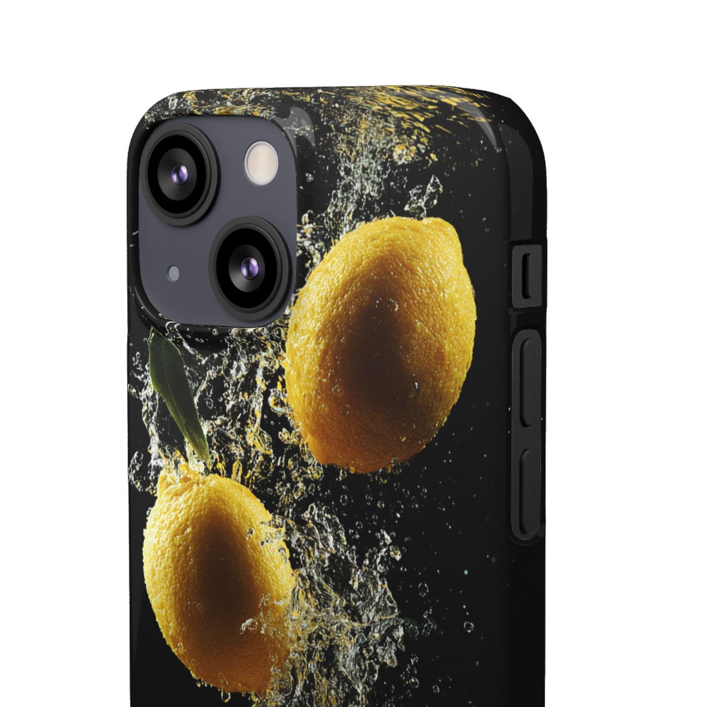 Lemon Splash Phone Case - Vibrant Snap Case, Fruit Lover Gift, Summer Vibes, Kitchen Decor, Unique Phone Accessories
