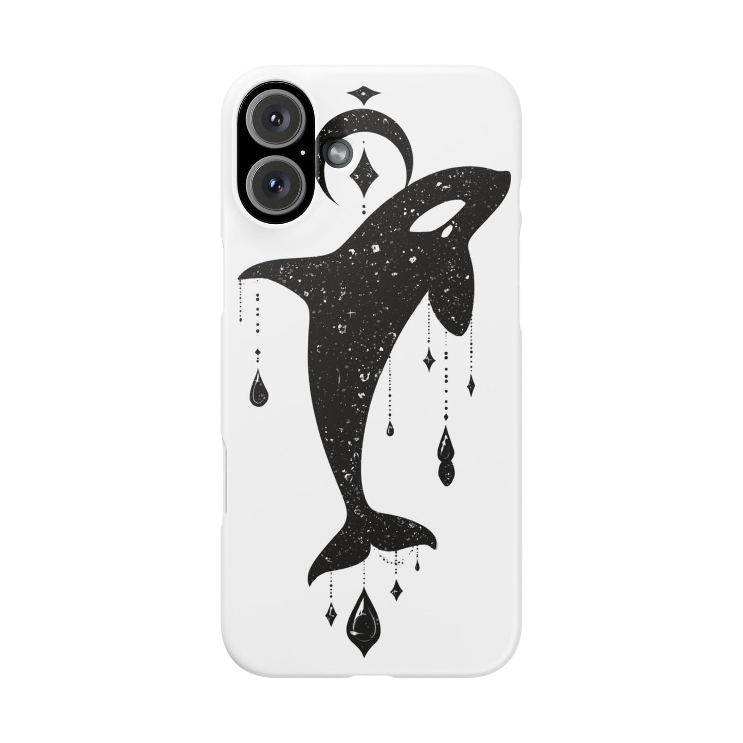 Celestial Orca Snap Case | Phone Cover, Whale Lover Gift, Cosmic Decor, Unique Art, Ocean Vibe