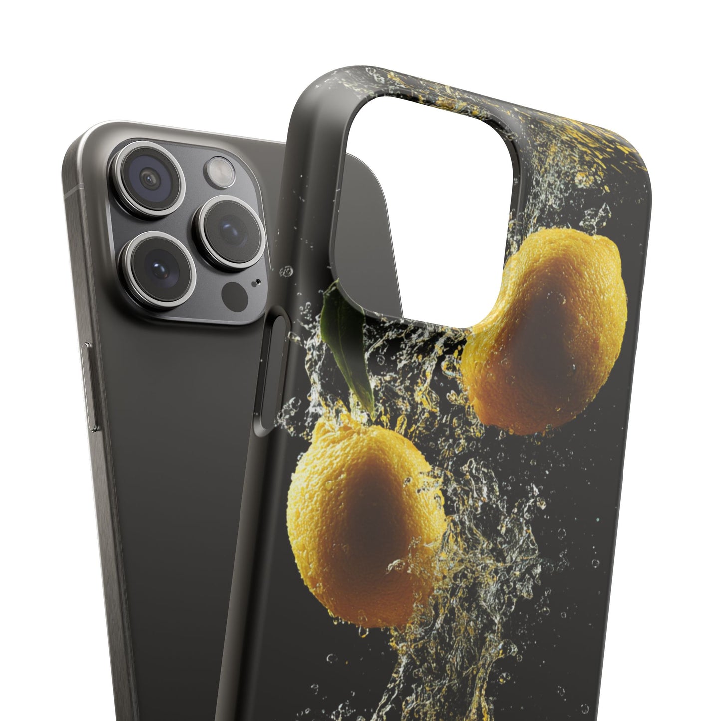 Lemon Splash Phone Case - Vibrant Snap Case, Fruit Lover Gift, Summer Vibes, Kitchen Decor, Unique Phone Accessories