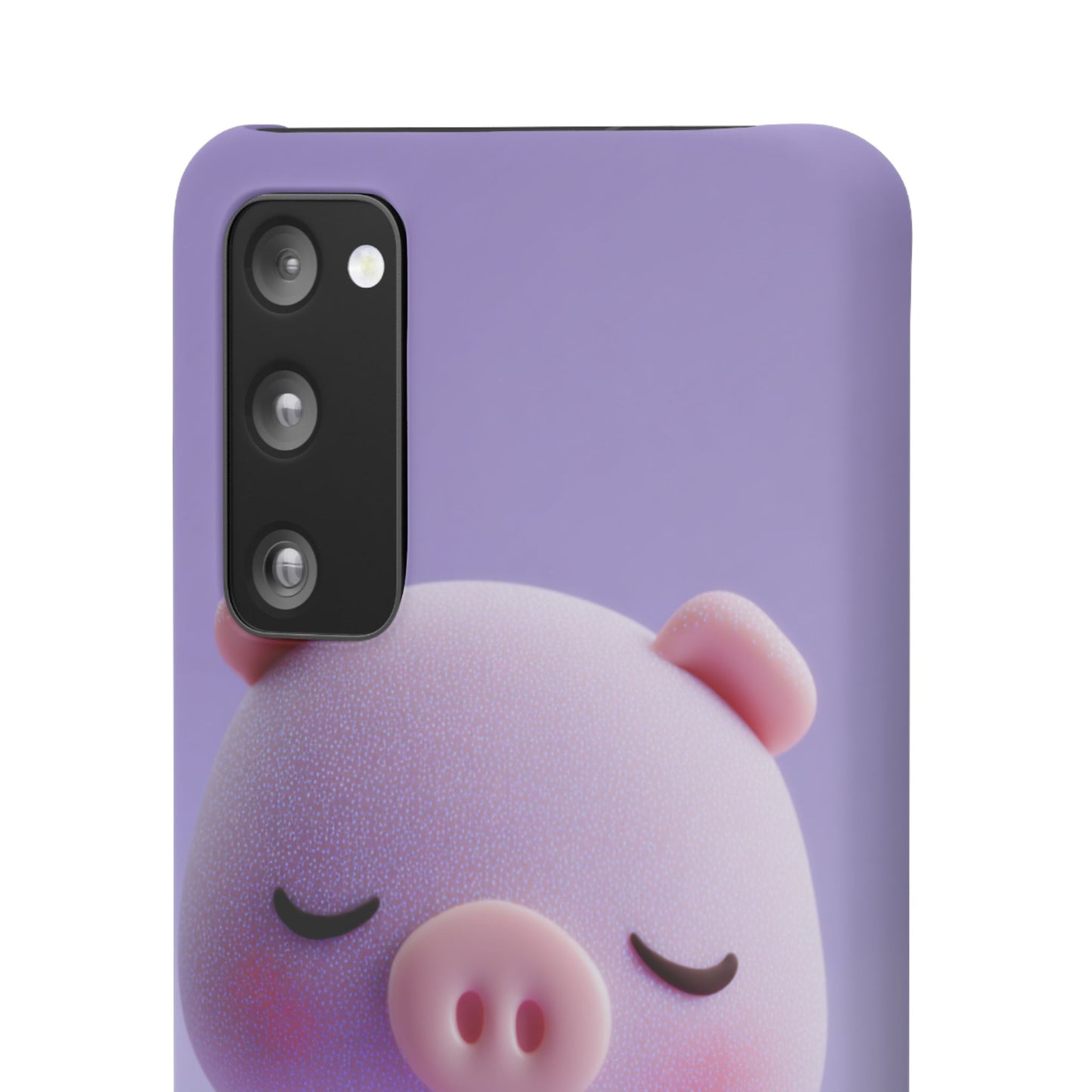 Cute Pig Snap Case for iPhone, Animal Lovers Phone Cover, Kawaii Aesthetic Accessory, Birthday Gift, Unique Phone Protection