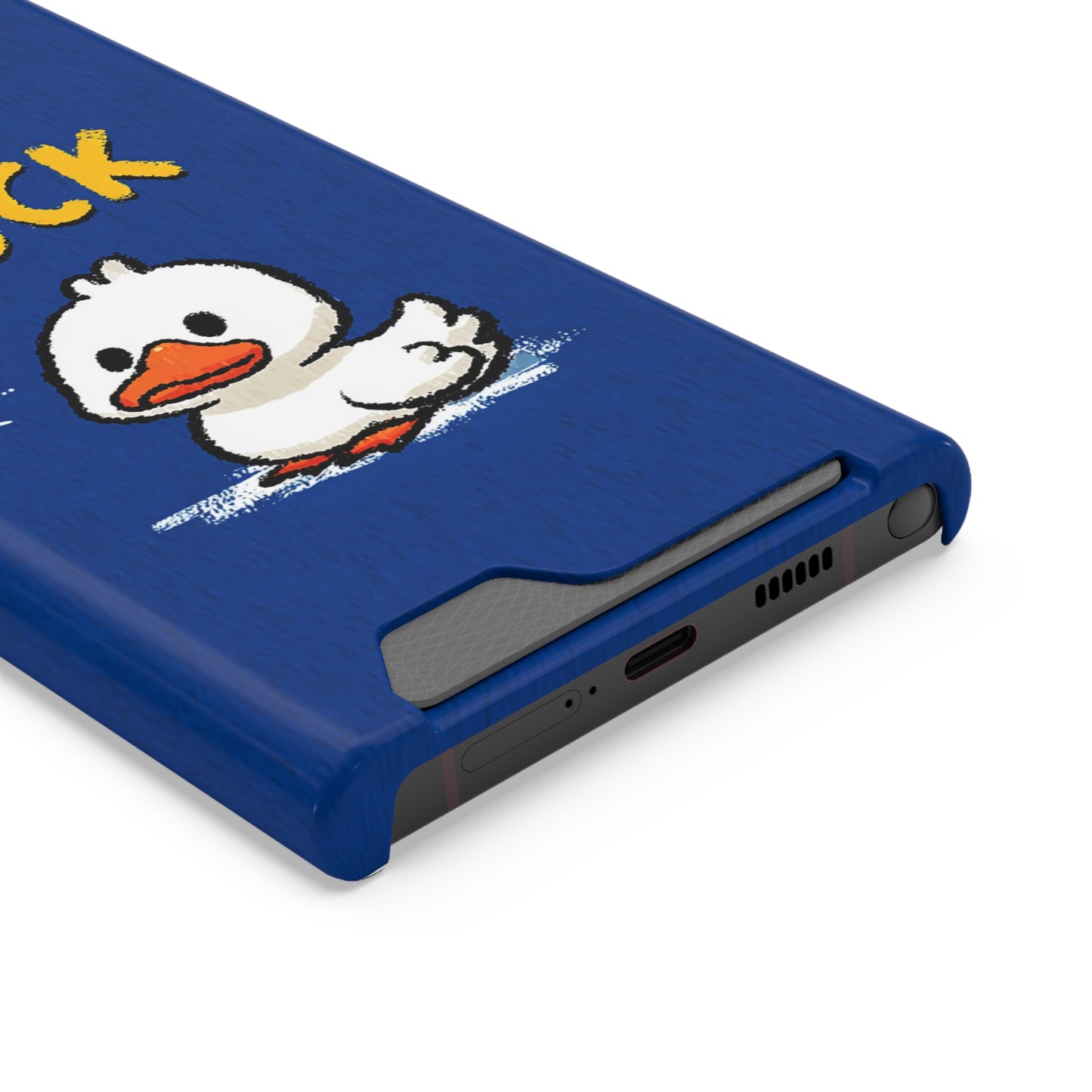 Cute Duck Phone Case with Card Holder | Stylish Cell Accessory for Animal Lovers, Gifts for Kids, Birthday, Everyday Use