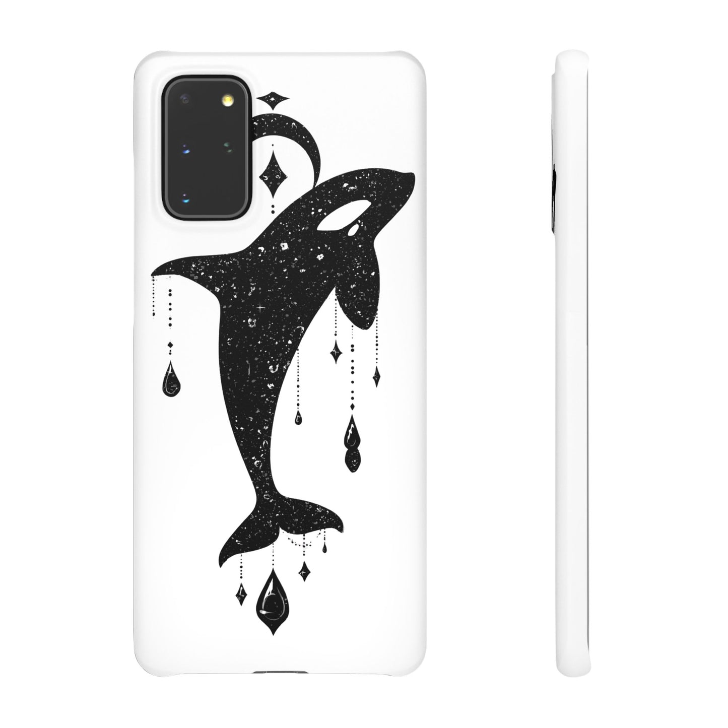 Celestial Orca Snap Case | Phone Cover, Whale Lover Gift, Cosmic Decor, Unique Art, Ocean Vibe