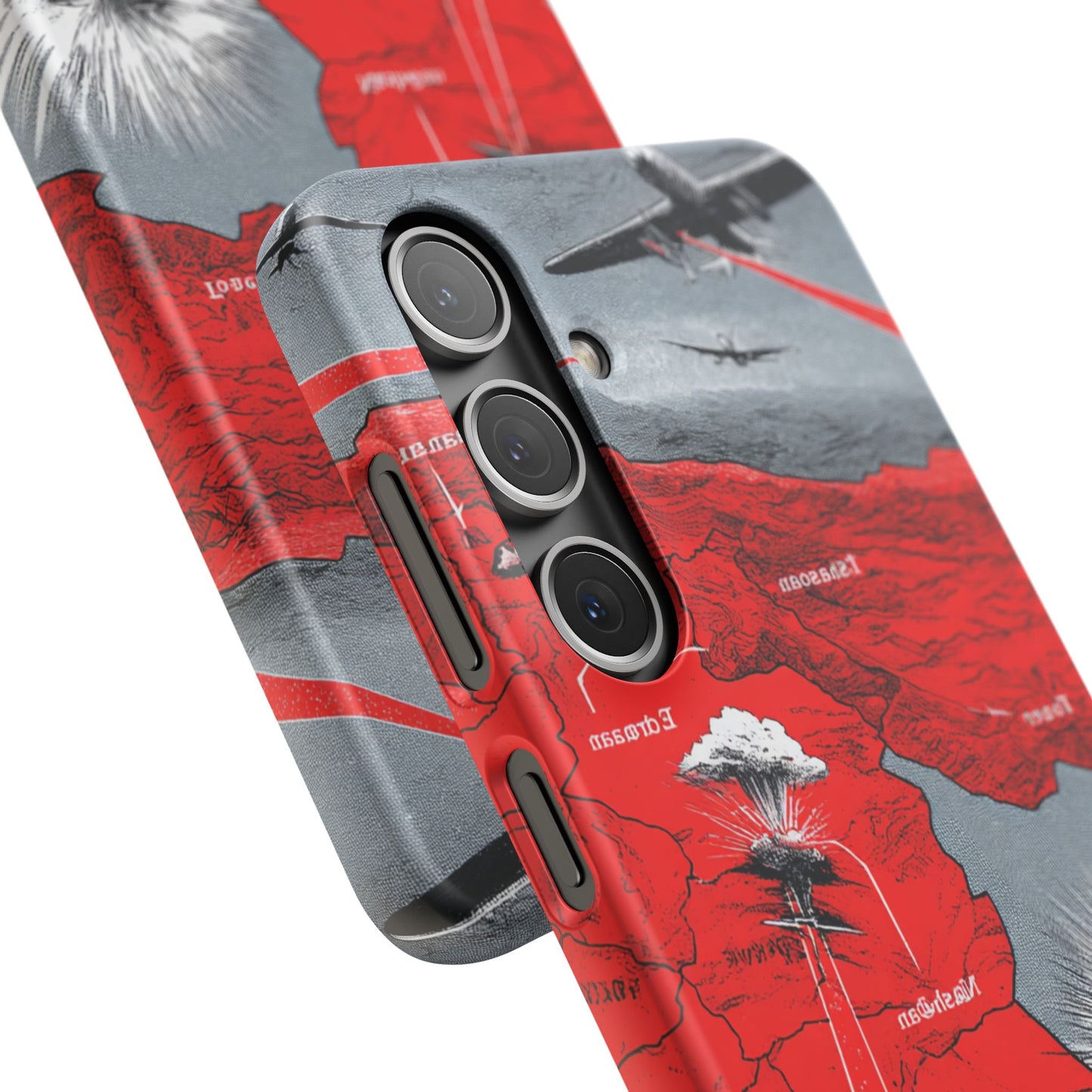 Bold Graphic Snap Case with Dramatic Design, Unique Phone Cover, Artistic Protection for iPhone, Trendy Gadget Gift, Edgy Tech Accessory