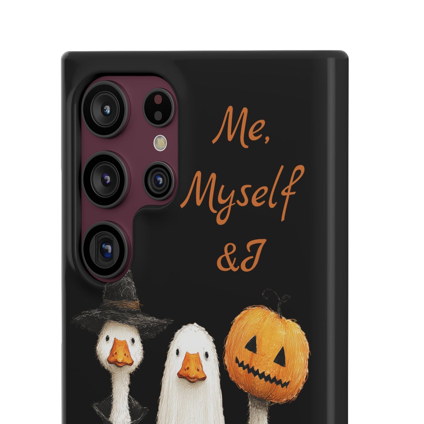 Halloween Goose Snap Case, Funny Goose Phone Case, Fall Accessories, Cute Halloween Gift, Me Myself & I Design