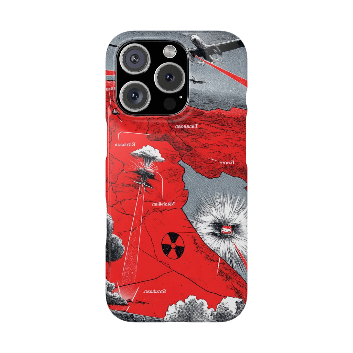 Bold Graphic Snap Case with Dramatic Design, Unique Phone Cover, Artistic Protection for iPhone, Trendy Gadget Gift, Edgy Tech Accessory