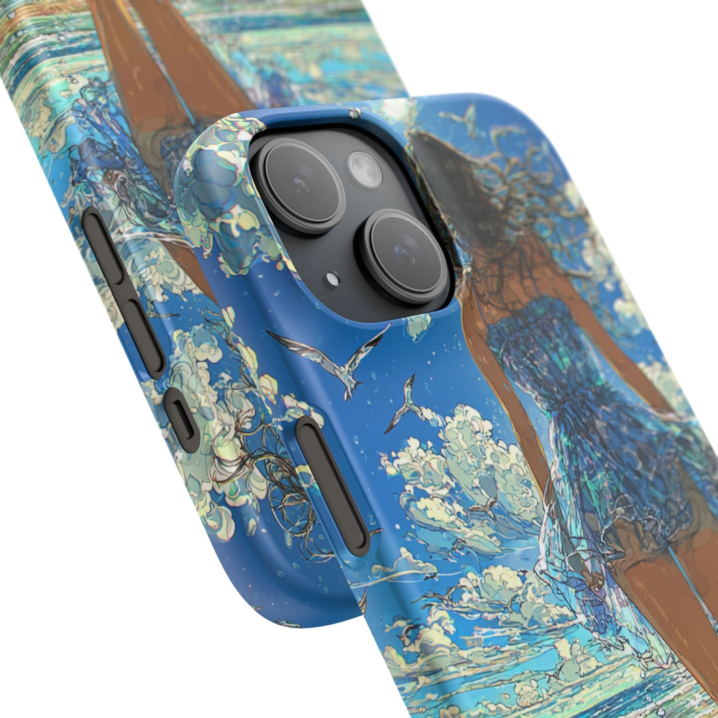 Summer Breeze Snap Case, Ocean Art Phone Cover, Beach Vibes Cell Case, Gift for Her, Custom Phone Accessory