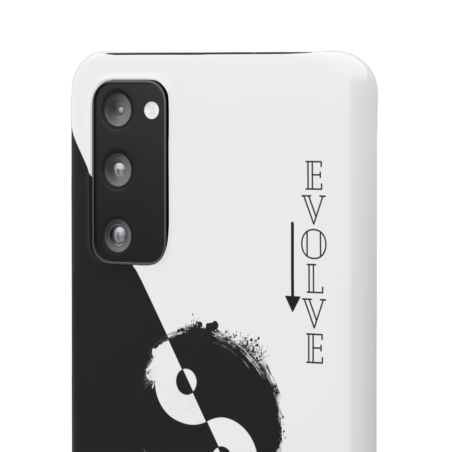 Yin Yang Evolve Black and White Snap Case Cover for iPhone and Samsung