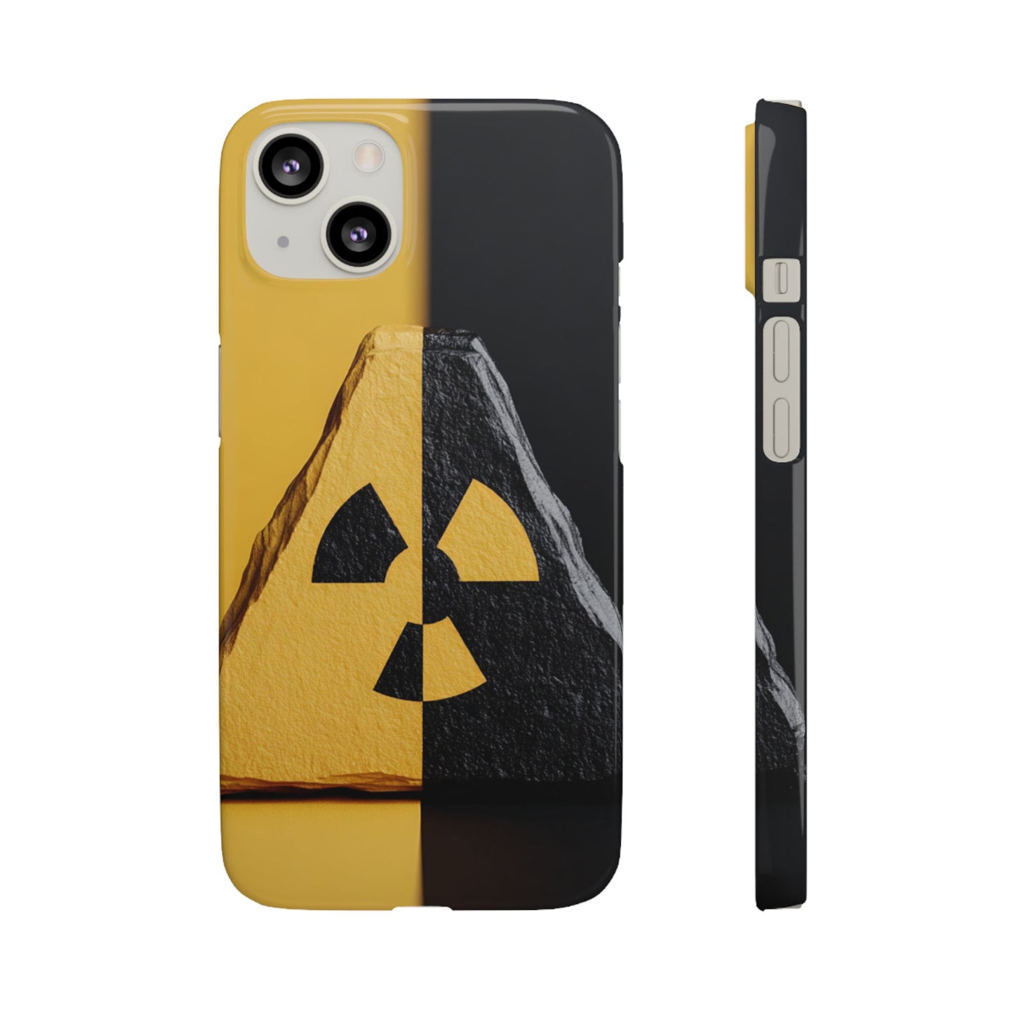 Bold Graphic Snap Case, Radiation Symbol Phone Cover, Trendy Phone Accessory, Unique Gift for Tech Lovers, Stylish Mobile Case