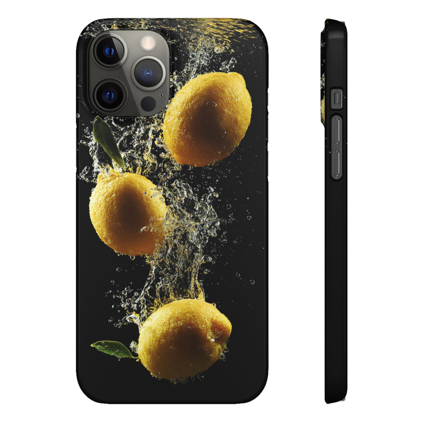 Lemon Splash Phone Case - Vibrant Snap Case, Fruit Lover Gift, Summer Vibes, Kitchen Decor, Unique Phone Accessories