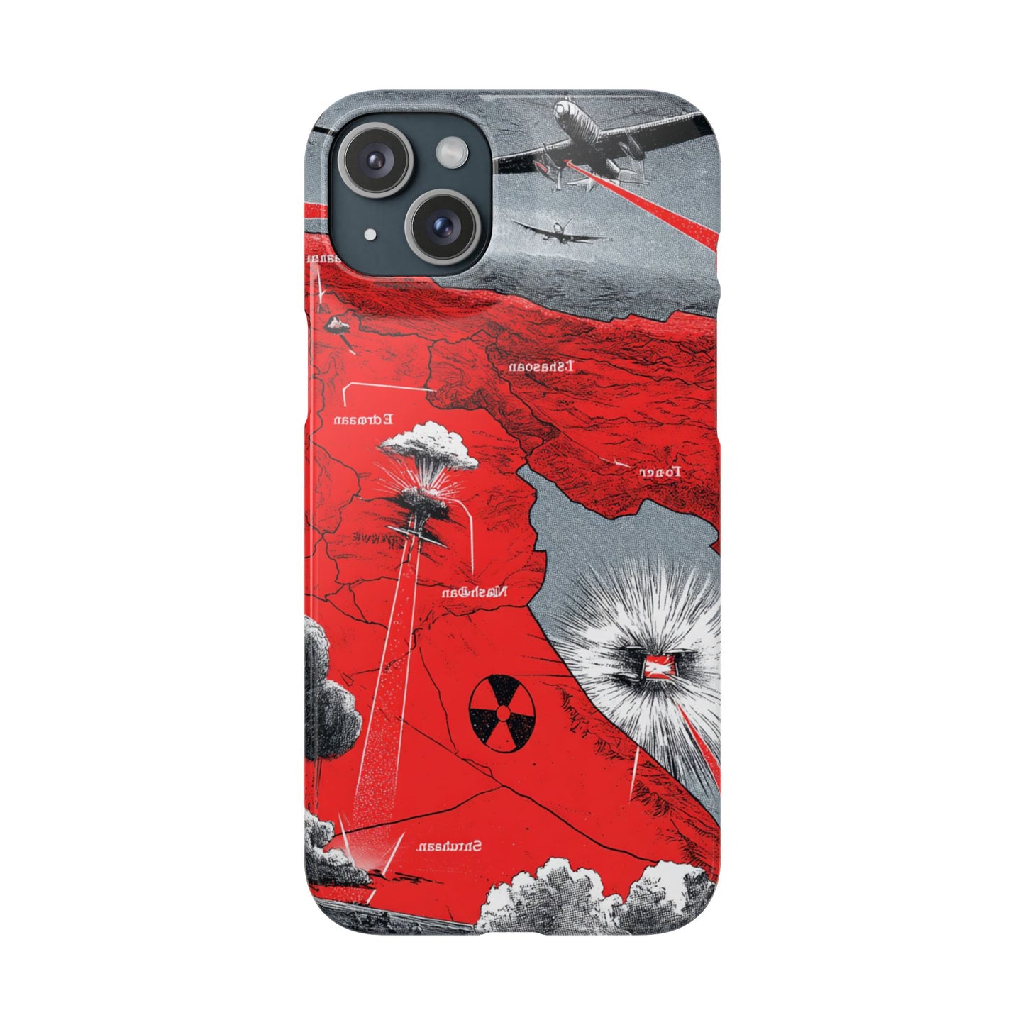 Bold Graphic Snap Case with Dramatic Design, Unique Phone Cover, Artistic Protection for iPhone, Trendy Gadget Gift, Edgy Tech Accessory