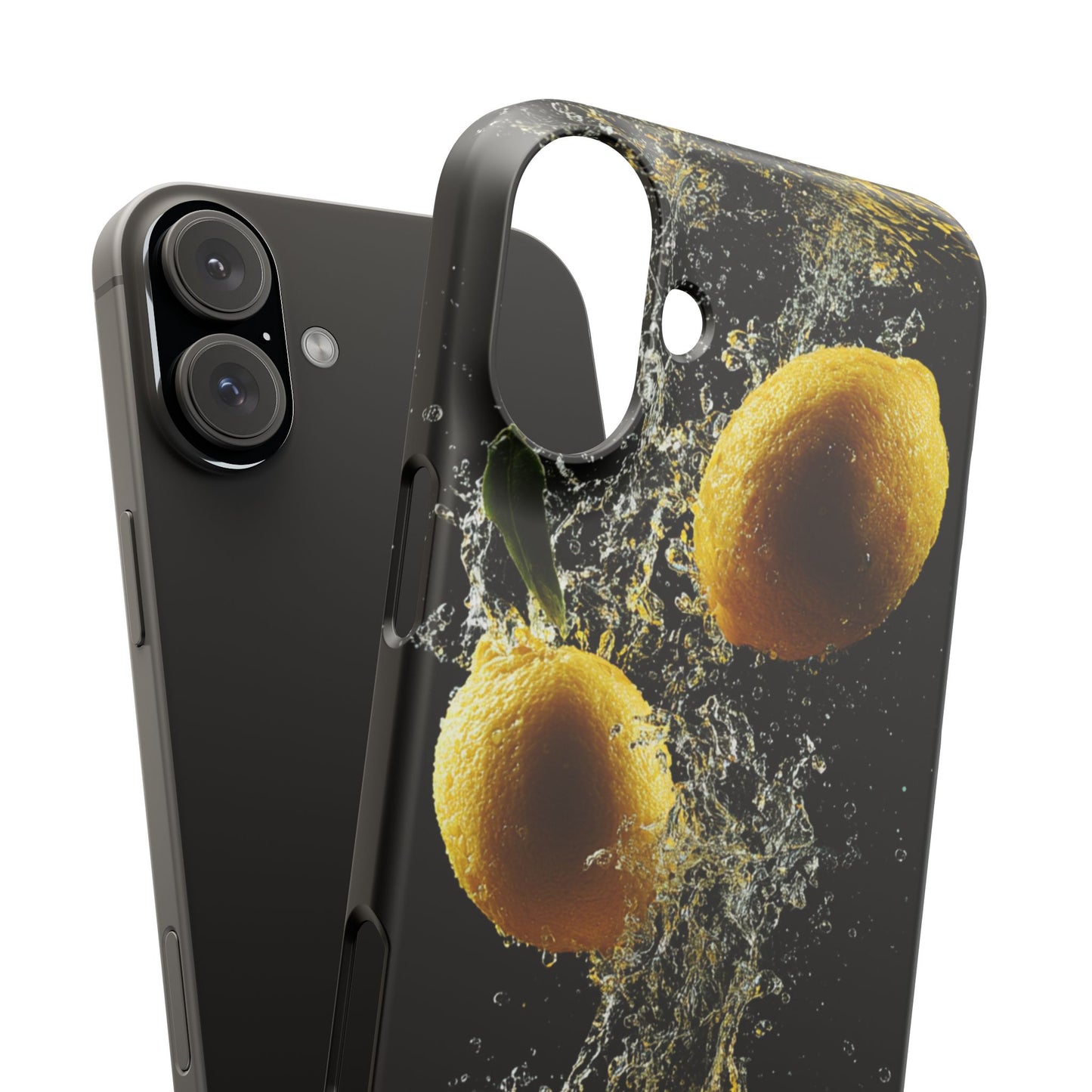 Lemon Splash Phone Case - Vibrant Snap Case, Fruit Lover Gift, Summer Vibes, Kitchen Decor, Unique Phone Accessories