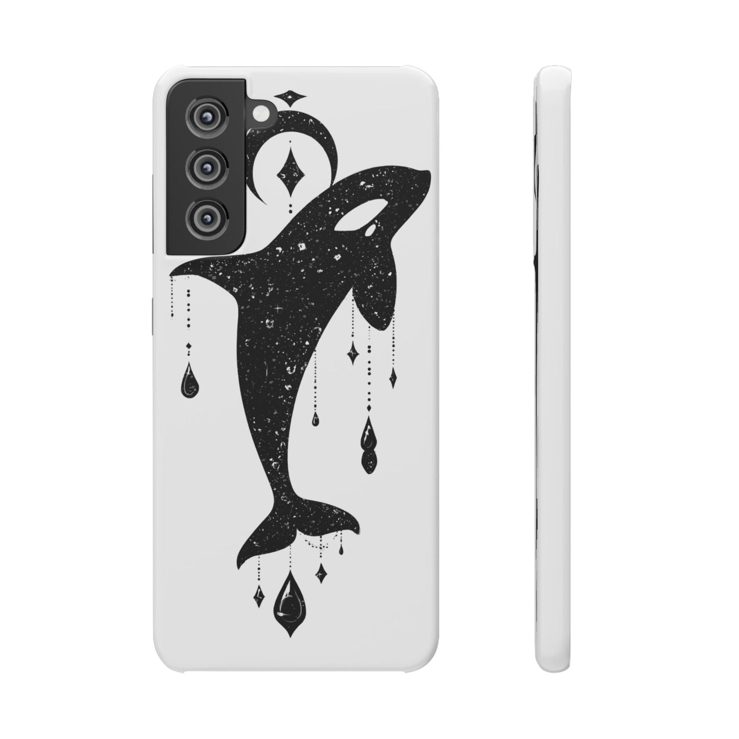 Celestial Orca Snap Case | Phone Cover, Whale Lover Gift, Cosmic Decor, Unique Art, Ocean Vibe