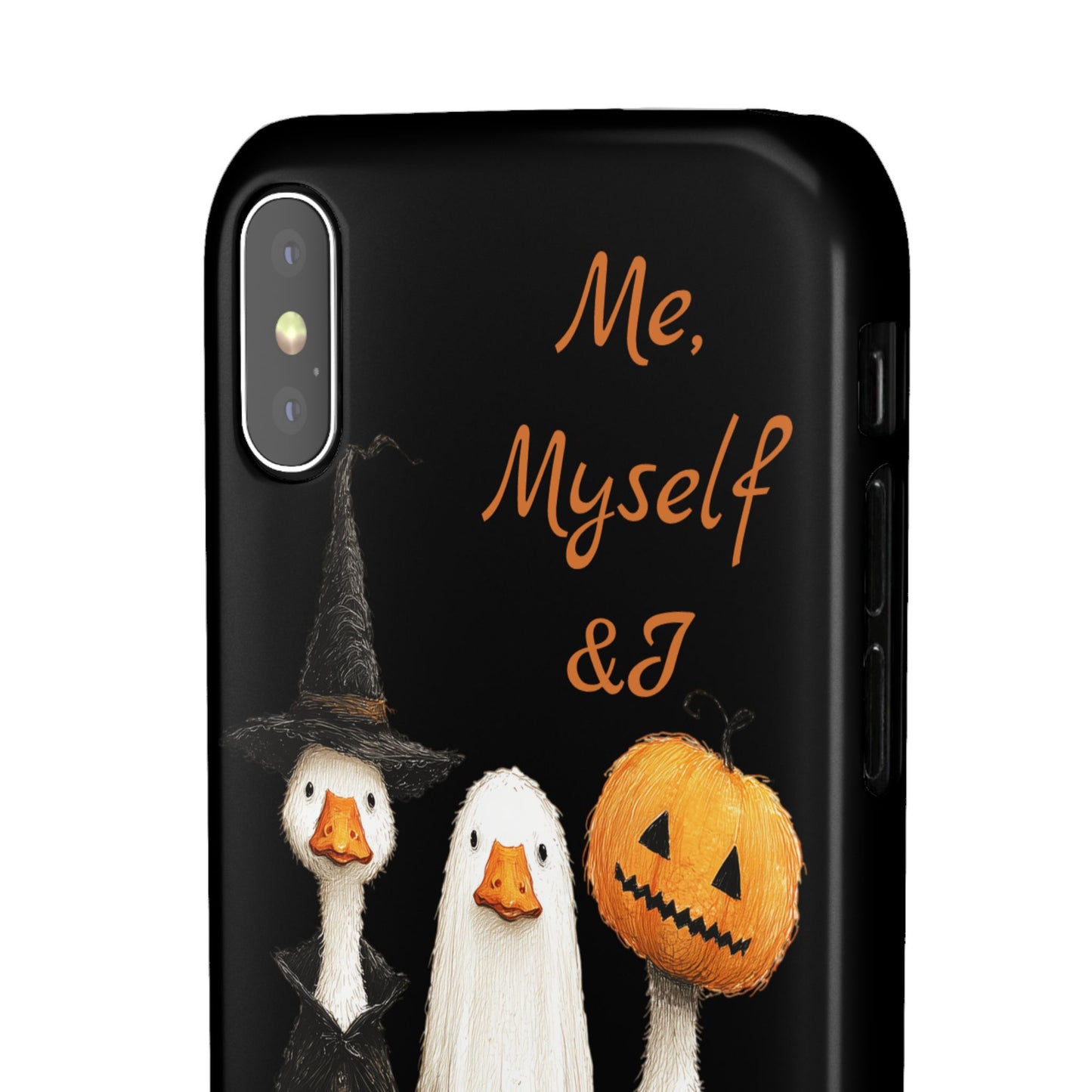 Halloween Goose Snap Case, Funny Goose Phone Case, Fall Accessories, Cute Halloween Gift, Me Myself & I Design
