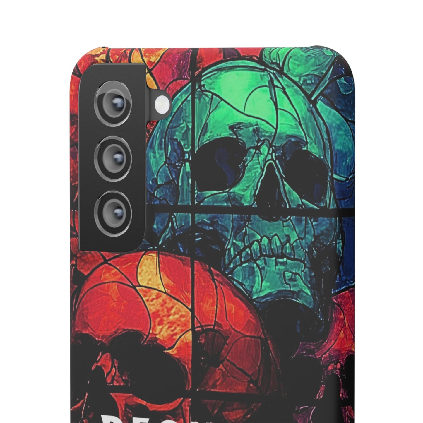 Halloween Custom Requiem Skull Snap Case Phone Cover for iPhone and Samsung
