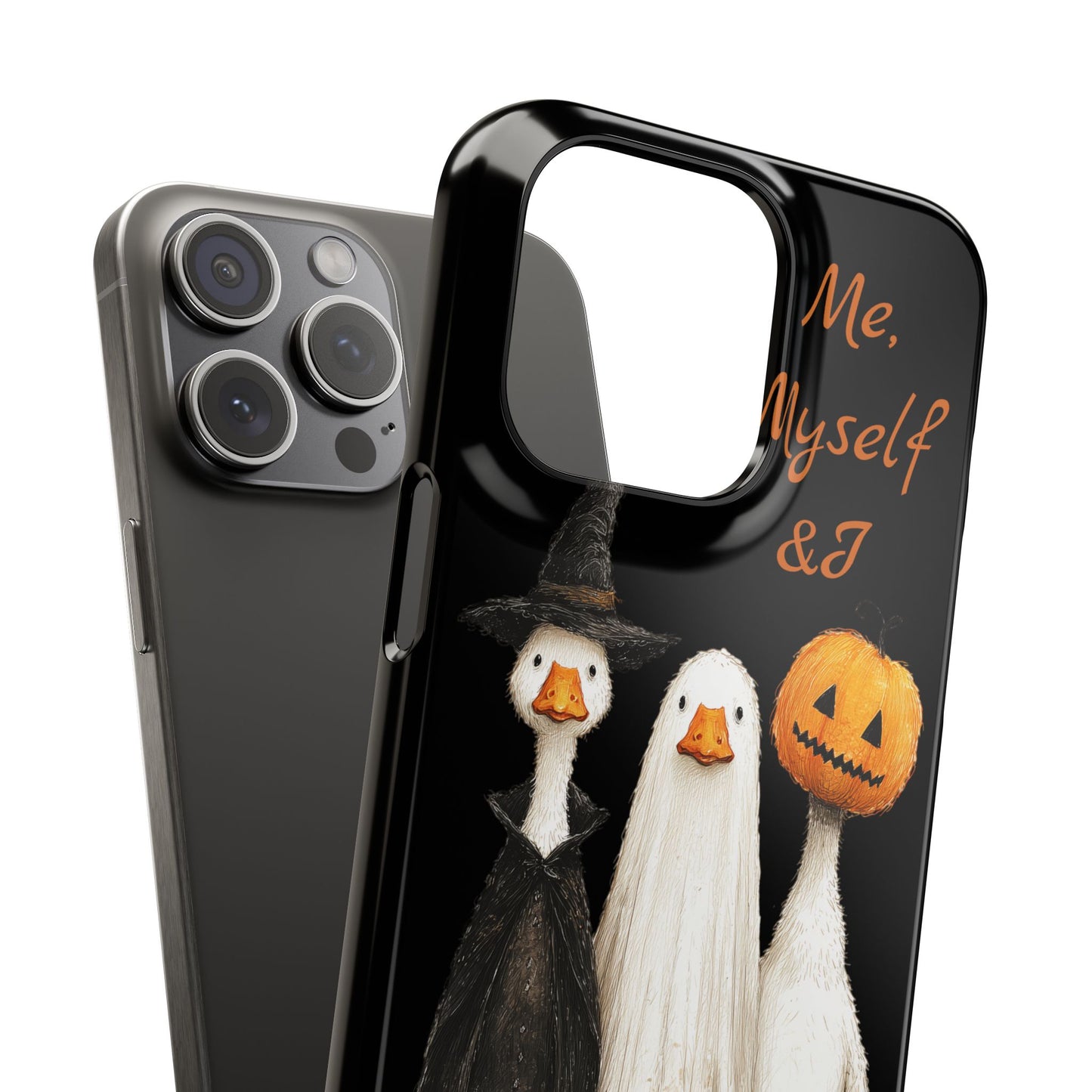 Halloween Goose Snap Case, Funny Goose Phone Case, Fall Accessories, Cute Halloween Gift, Me Myself & I Design