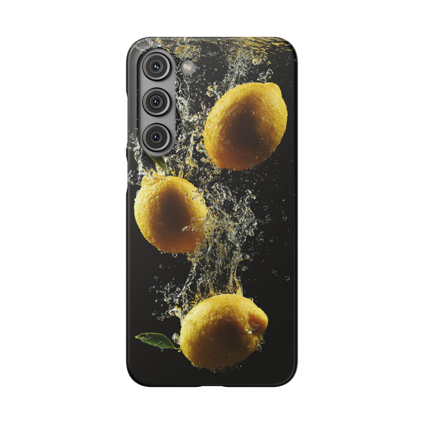 Lemon Splash Phone Case - Vibrant Snap Case, Fruit Lover Gift, Summer Vibes, Kitchen Decor, Unique Phone Accessories