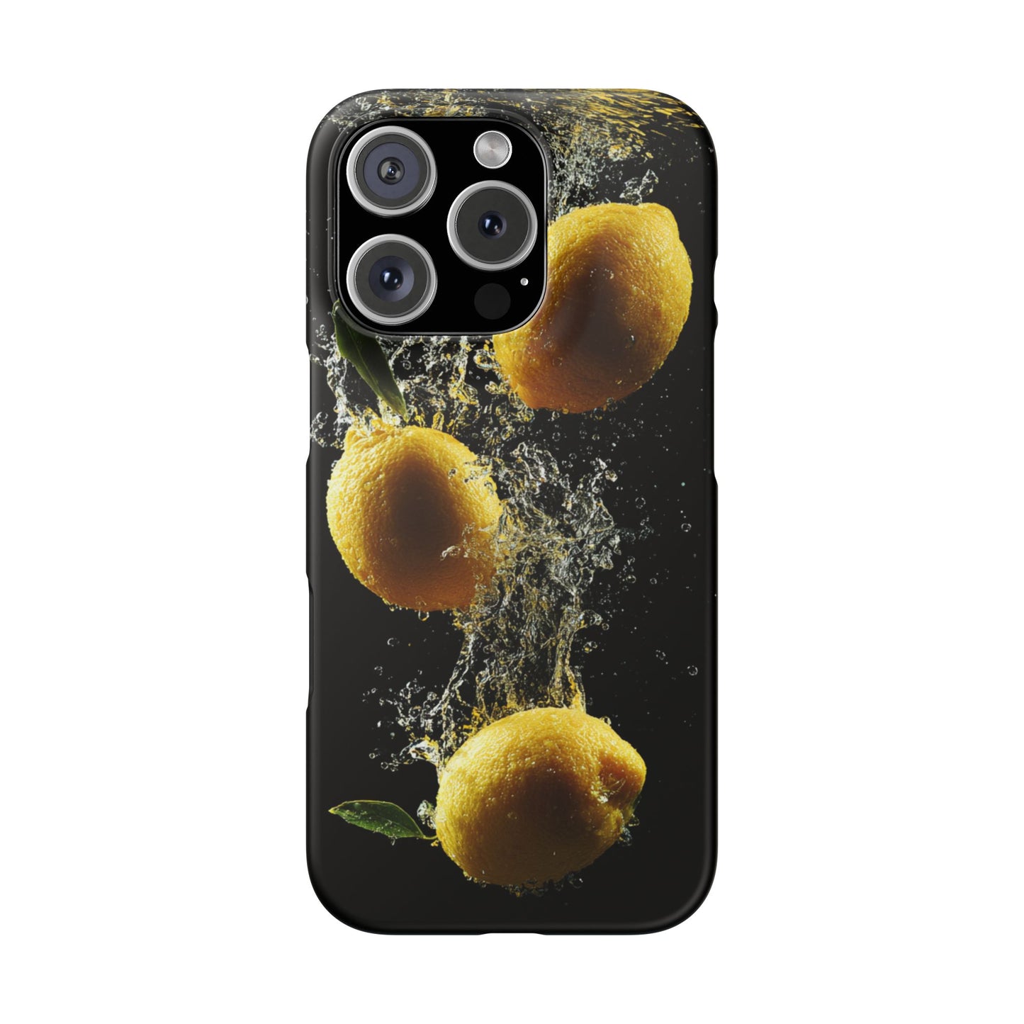 Lemon Splash Phone Case - Vibrant Snap Case, Fruit Lover Gift, Summer Vibes, Kitchen Decor, Unique Phone Accessories