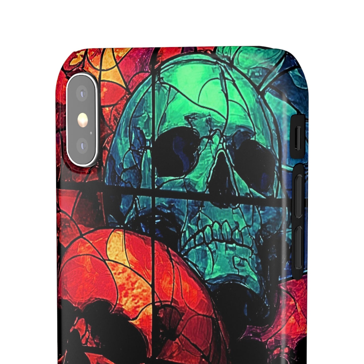 Halloween Custom Requiem Skull Snap Case Phone Cover for iPhone and Samsung