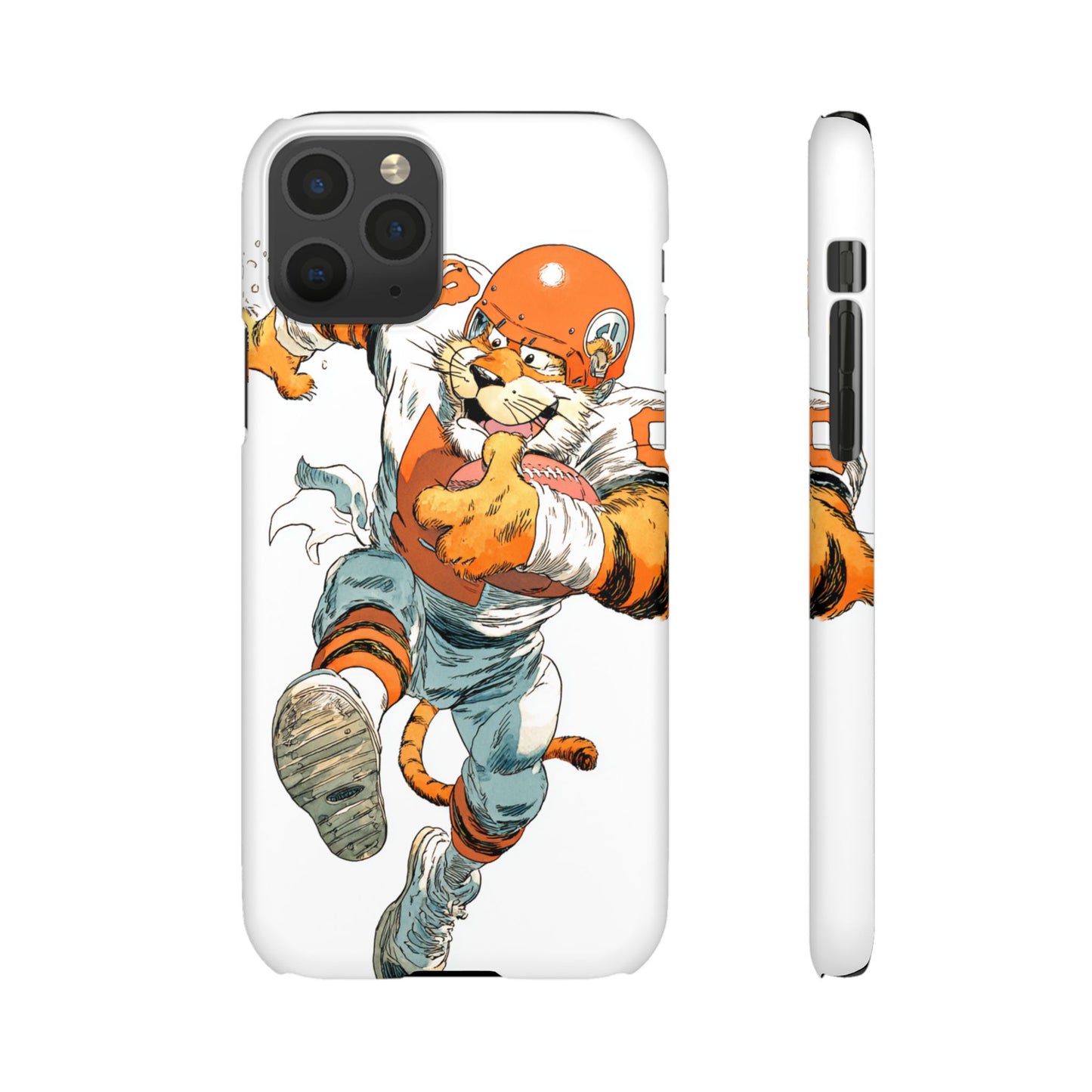 Cincinnati Bengals Snap Cases, Football Fans Phone Case, Tiger Cartoon Art Design, Football Lover Gift, Protective Phone Cover